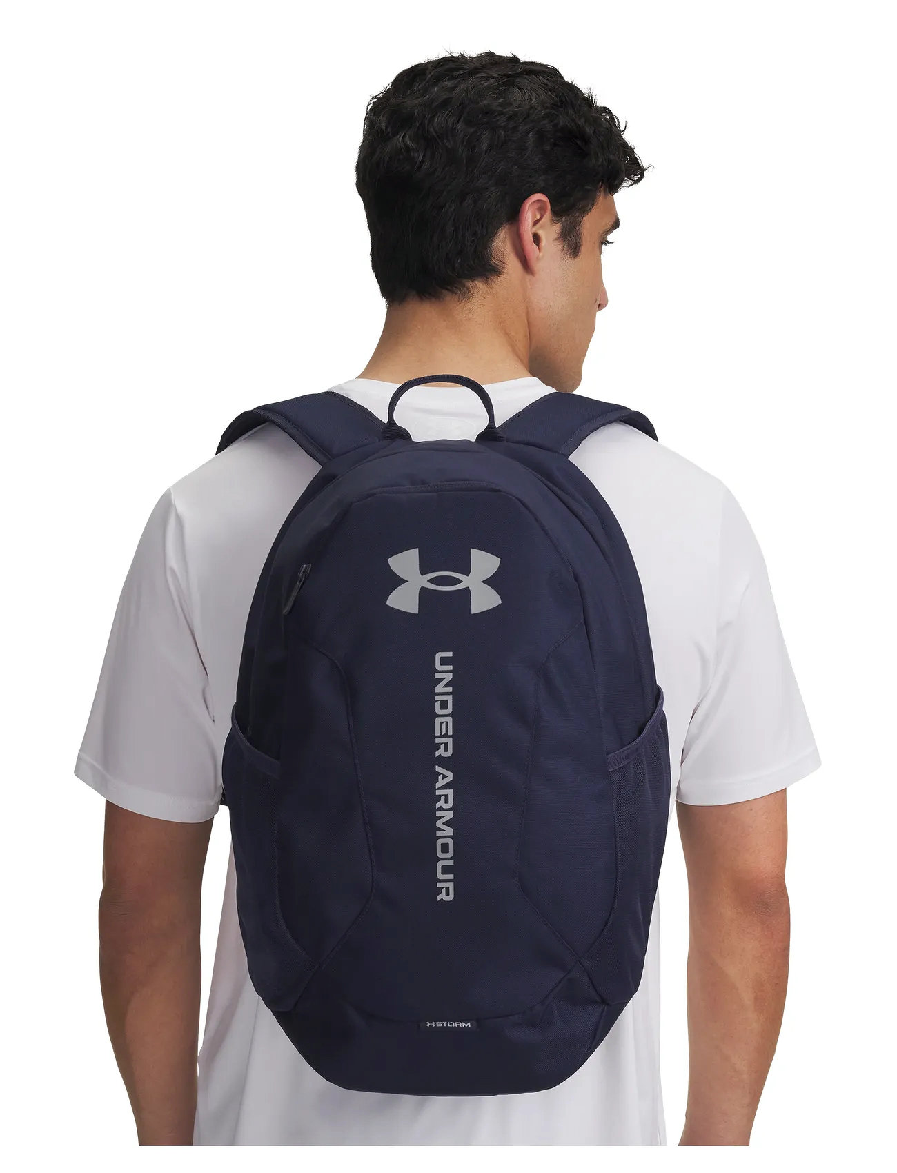 Under Armour Ua Hustle Lite Backpack, One Size, Navy, Sport Training Bags > Sport Backpacks, Dame
