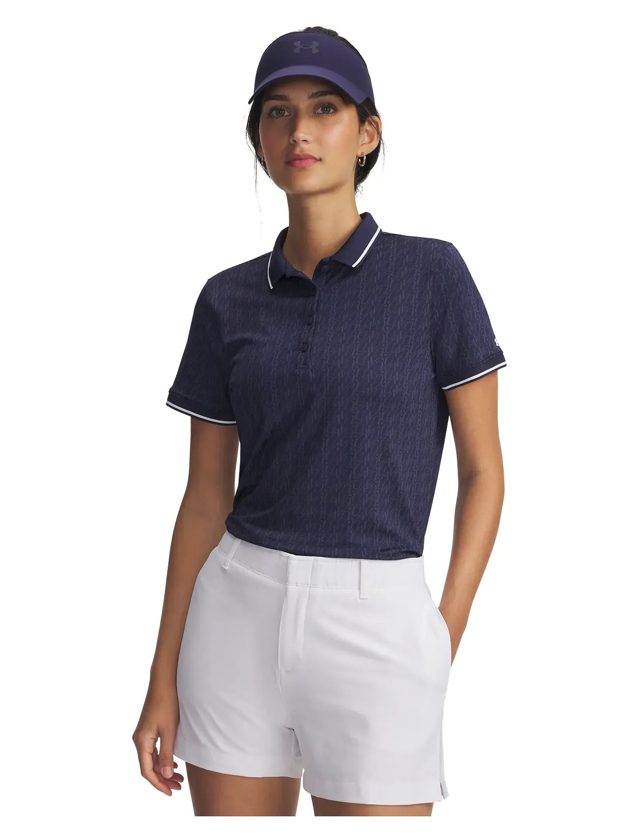 Under Armour Ua Drive Jacquard Polo, S, Navy, Sports Overdele & T-shirts > Sport Polos, Dame