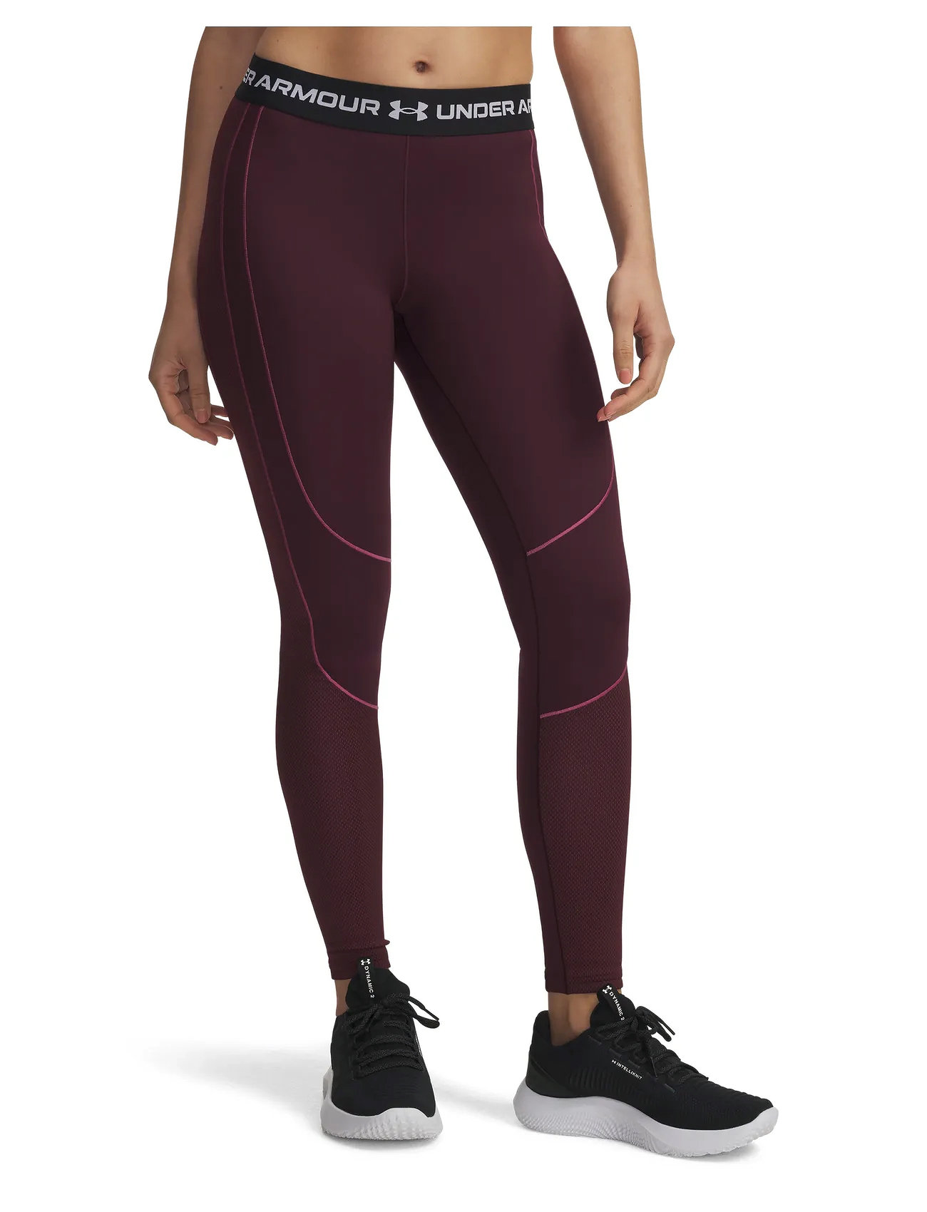 Under Armour Ua Coldgear Novelty Legging, S, Burgundy, Sport Tights > Sport Leggings, Dame