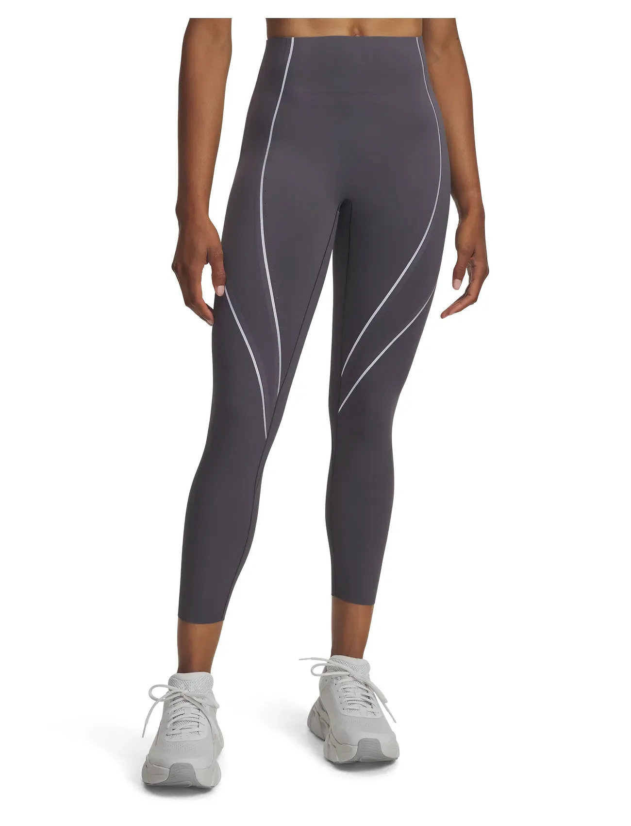 Under Armour Ua Halo Bonded Legging, S, Grey, Underdele > Leggings, Dame