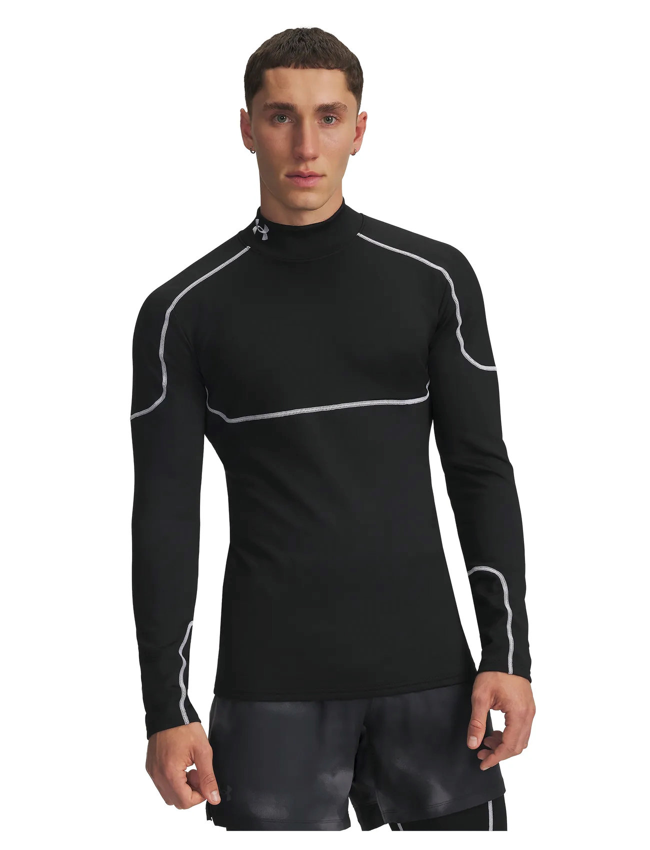 Under Armour Cold Weather Grid Ls Mock, XL, Black, Sport Overdele > Sport Long Sleeved Overdele, Herre