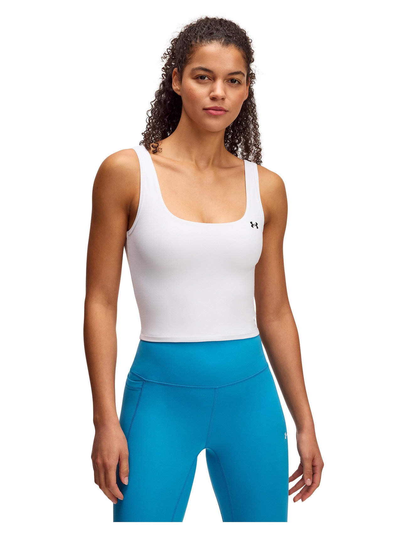 Under Armour Motion Tank Emea, XS, White, Sport Crop Overdele > Sport Sleeveless Crop Overdele, Dame