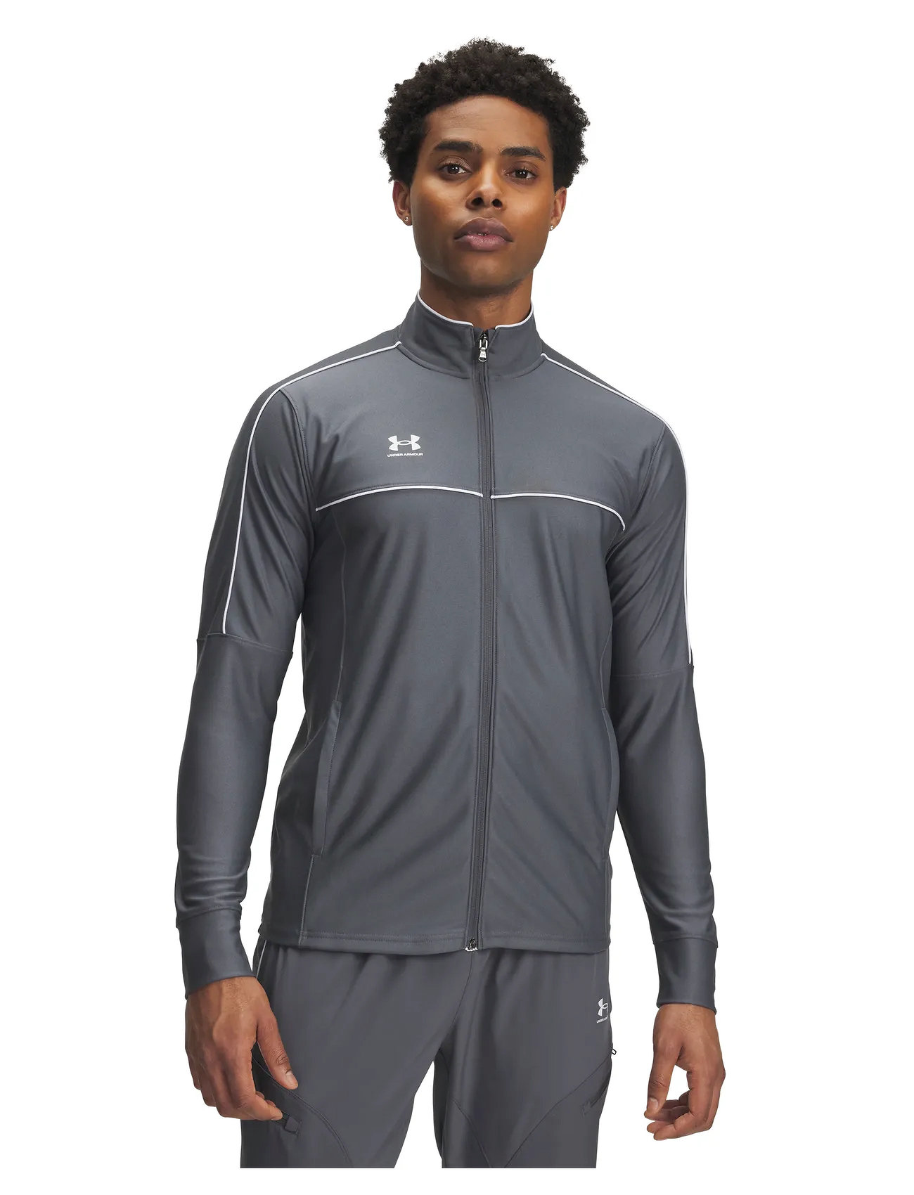 Under Armour M Challenger Track Jacket, M, Grey, Sport Jackets > Sport Training Jackets, Herre
