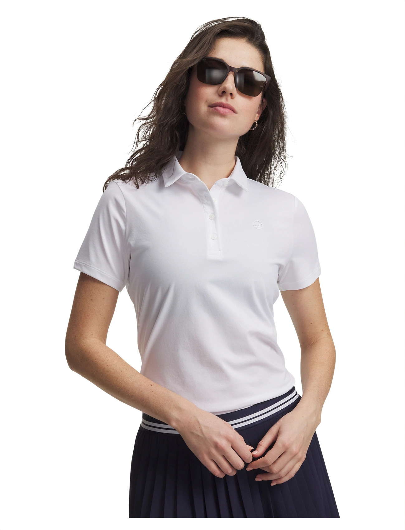 Under Armour Ua Armourdry Ss Polo, XXL, White, Sports Overdele & T-shirts > Sport Polos, Dame