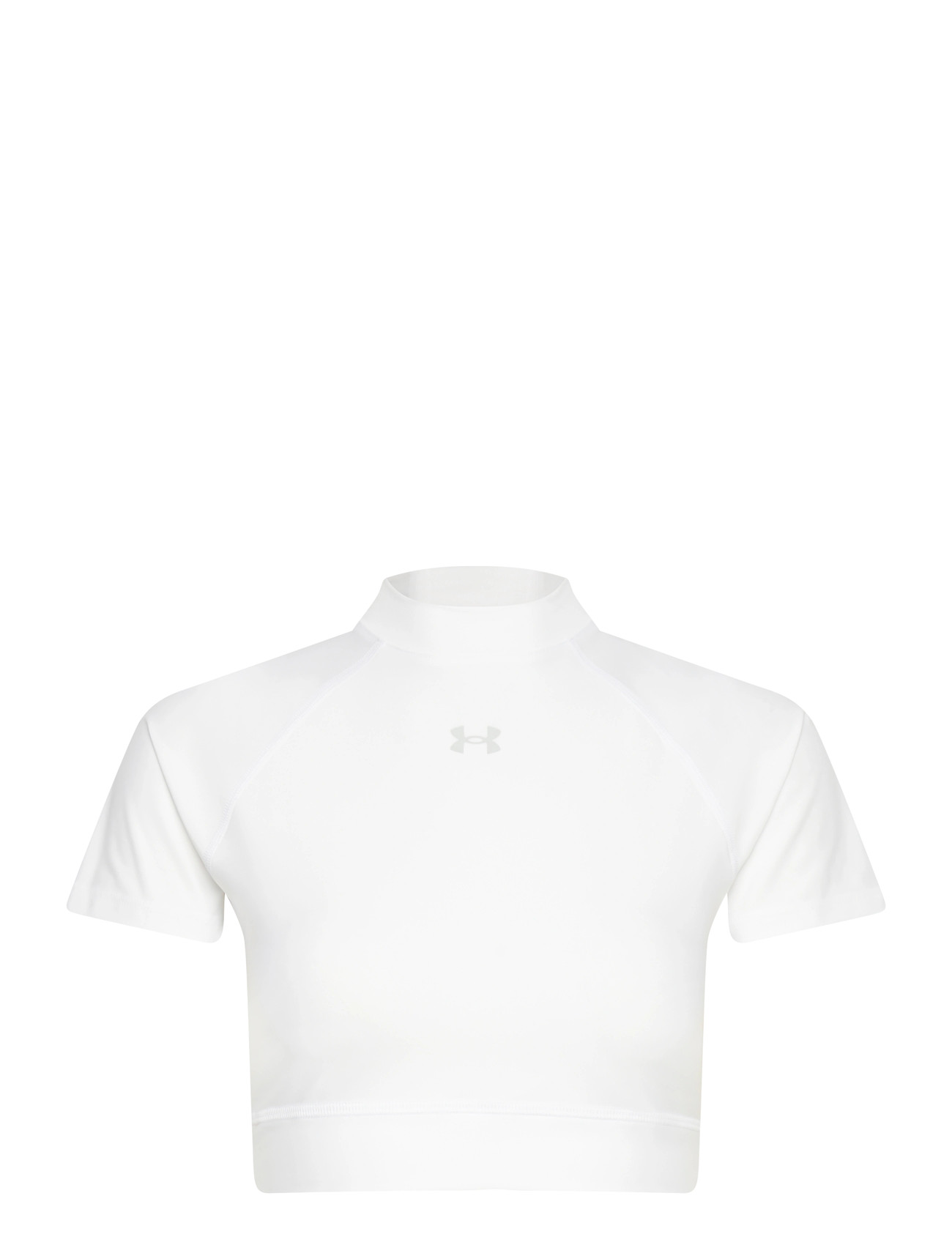 UNDER ARMOUR Heatgear Crop Mock Ss Weiß - L - Damen