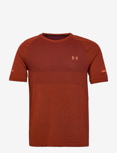 UA Seamless Run SS - t-shirts - fox
