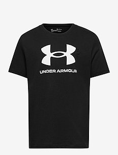 UA Sportstyle Logo SS - wzorzysty t-shirt z krótkimi rękawami - black