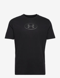 UA ARMOUR REPEAT SS - t-shirts - black