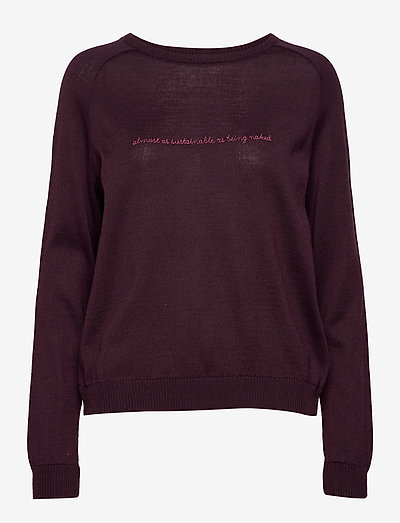 kimmie sweater - palaidinukės - burgundy