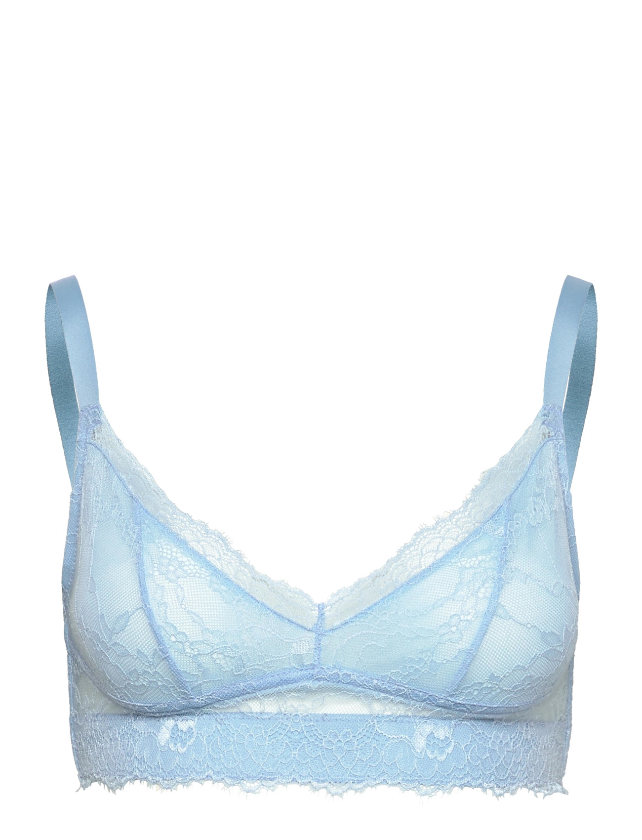 UNDERSTATEMENT Unterwäsche Strickjacke Support BH Blau - M - Damen