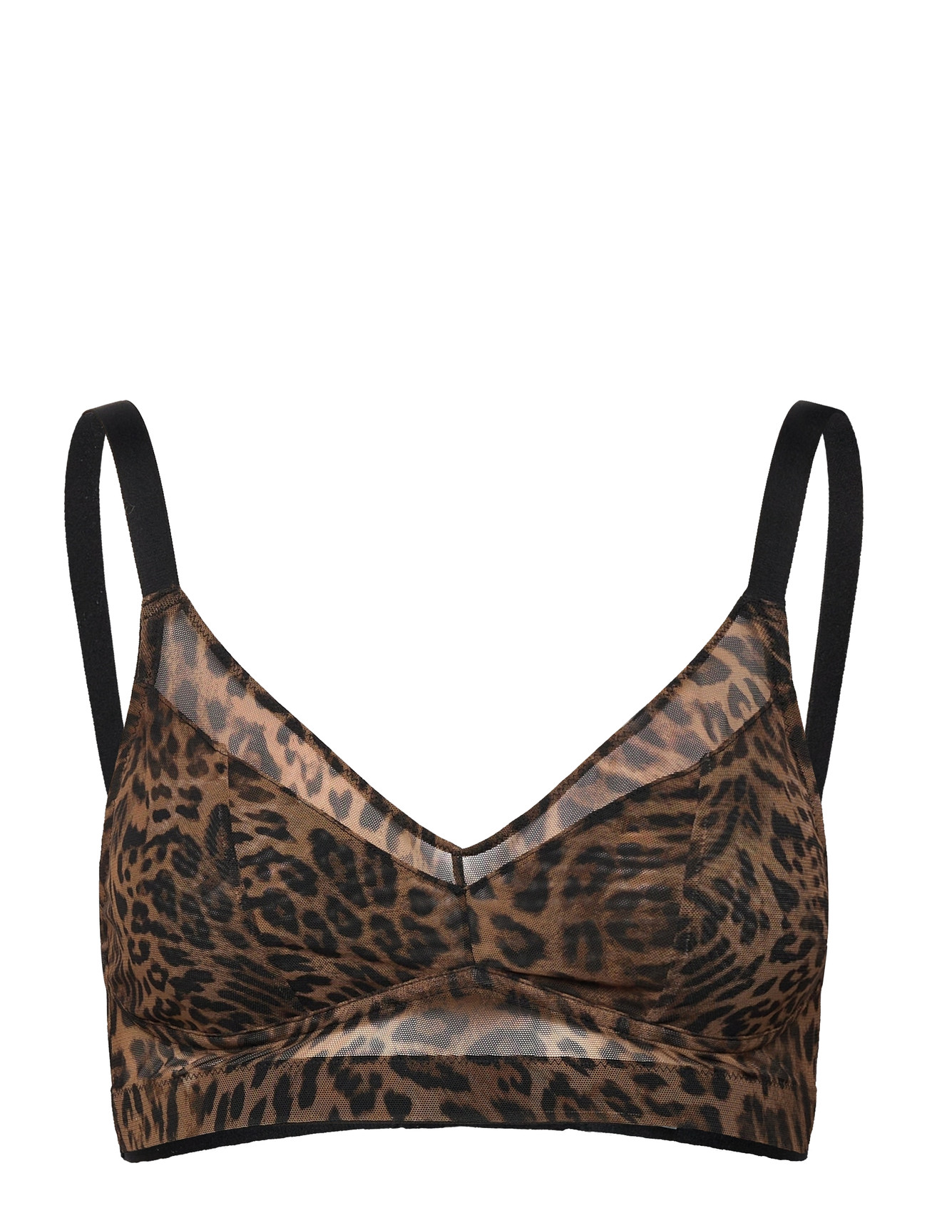 UNDERSTATEMENT Unterwäsche Mesh Support BH Braun - S - Damen