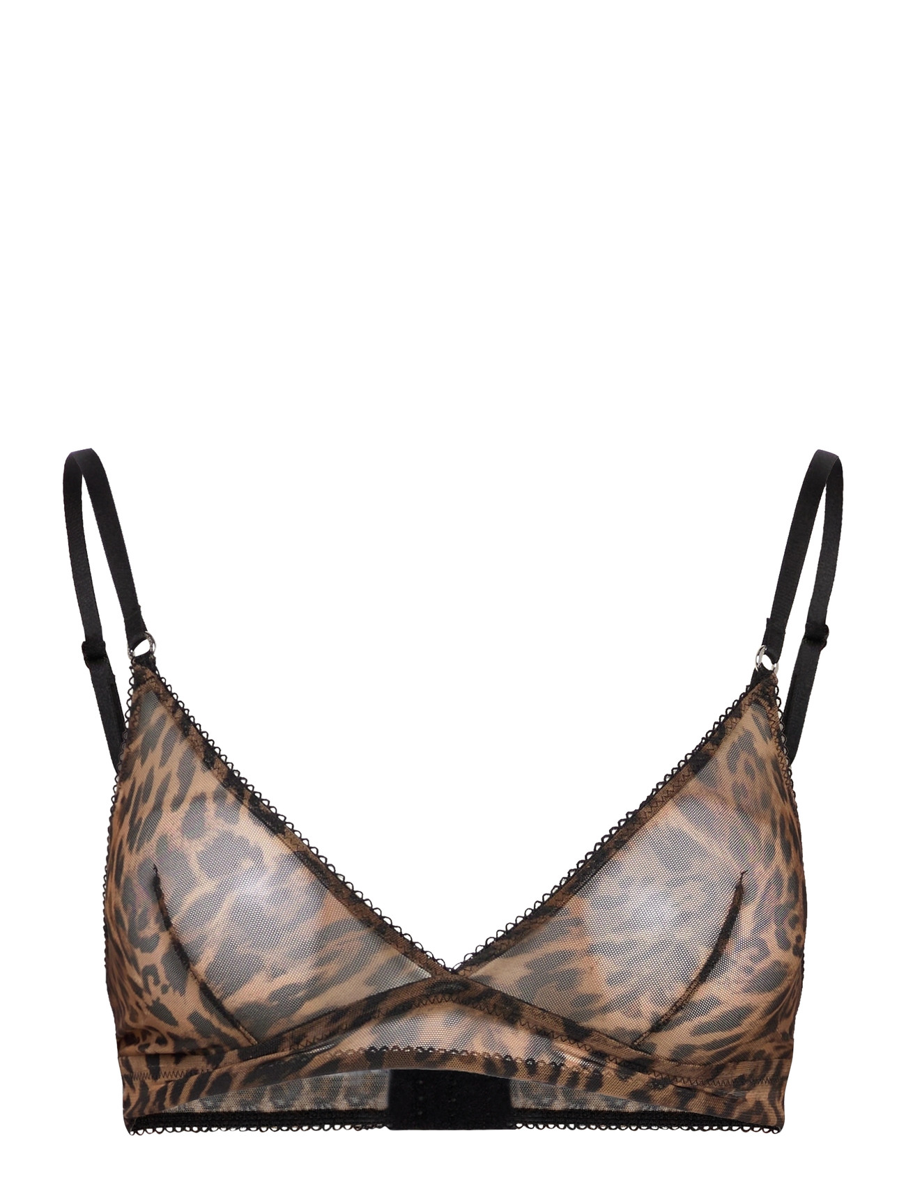 UNDERSTATEMENT Unterwäsche Mesh Triangle Bralette Braun - M - Damen