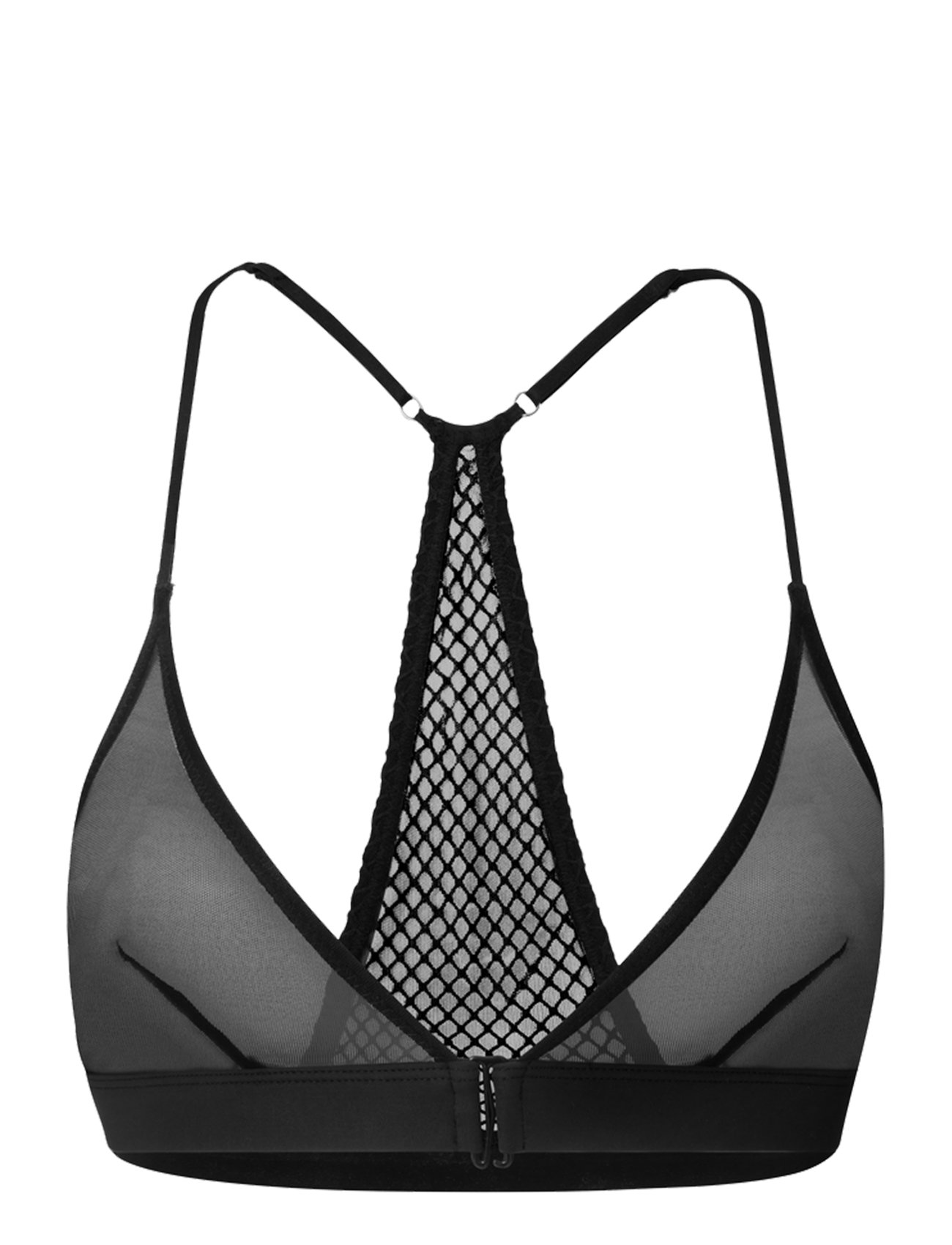 Understatement Underwear Mesh Back Satin Triangle Bralette – bras – shop at  Booztlet