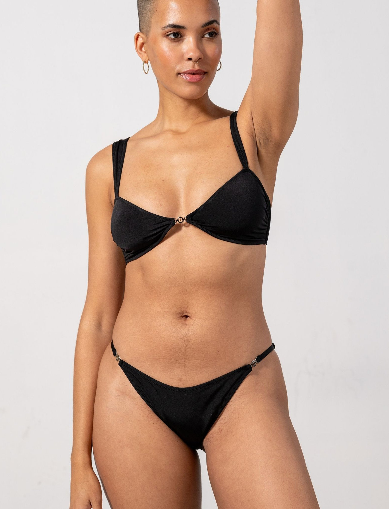 Understatement Underwear Balconette Bikini Top, M, Black, Bikinitoppe > Bandeau-Bikinitoppe, Dame