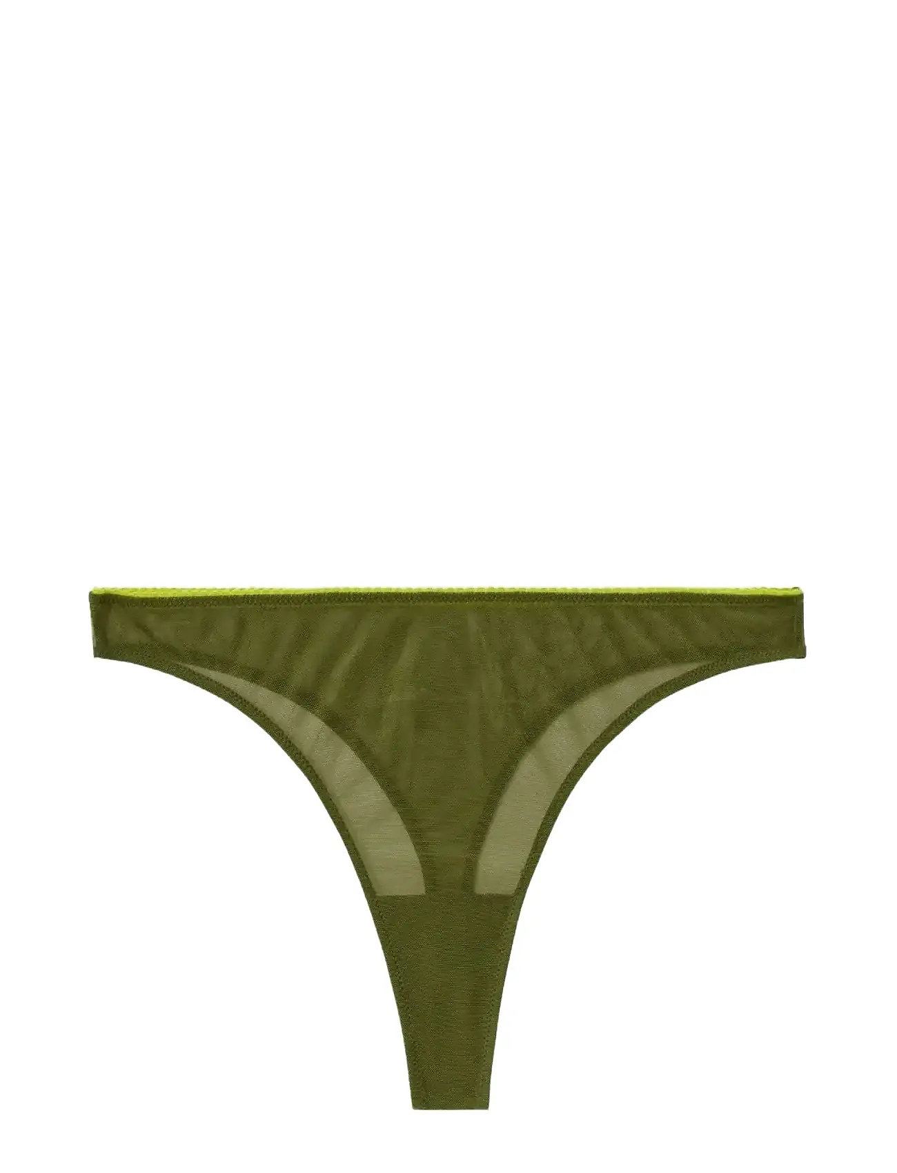 UNDERSTATEMENT Unterwäsche Mesh Stringtanga Grün - XXL - Damen