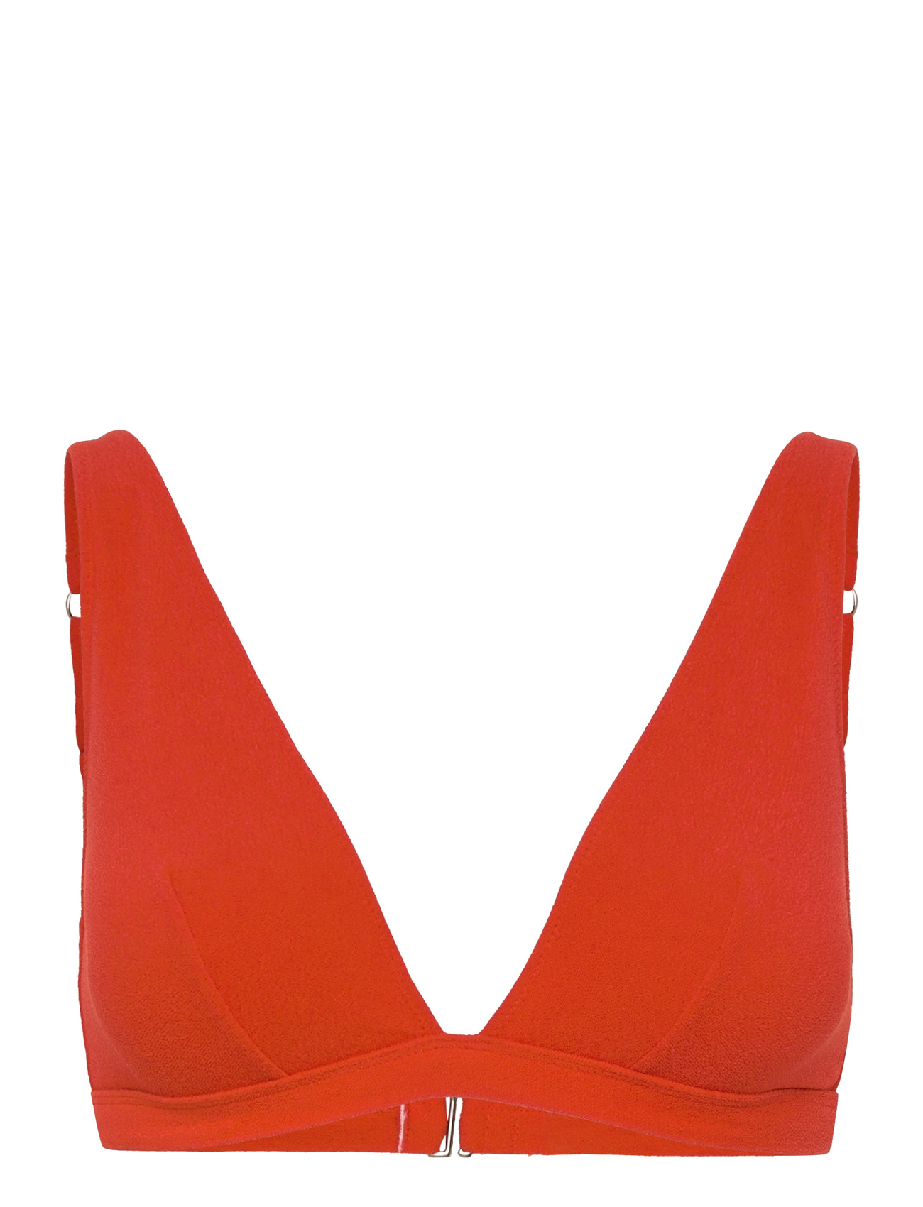 Understatement Underwear Plunge Bikini Top, S, Coral, Bikinitoppe > Trekantede Bikinitoppe, Dame