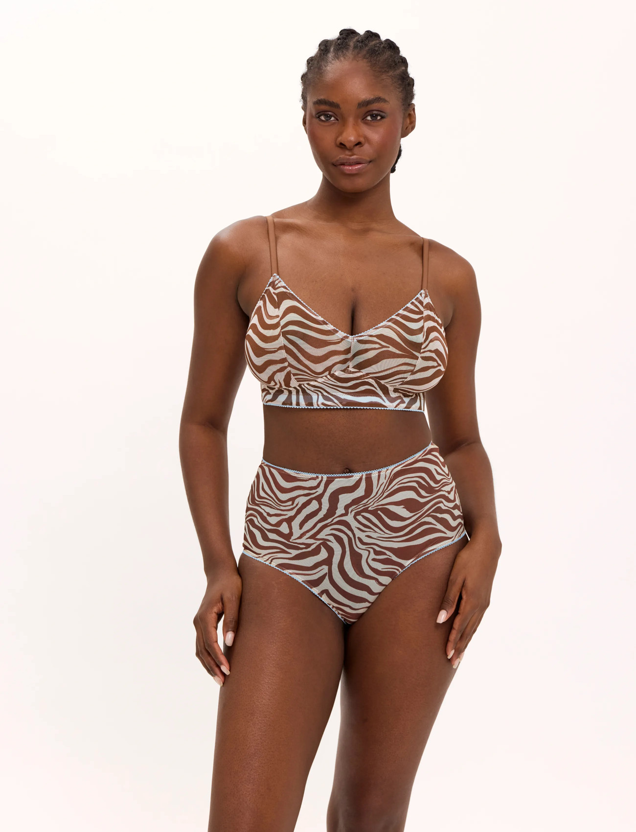 Understatement Underwear Mesh Balconette, XL, Brown, Bh'Er Og Toppe > Balconette-Bh'Er, Dame