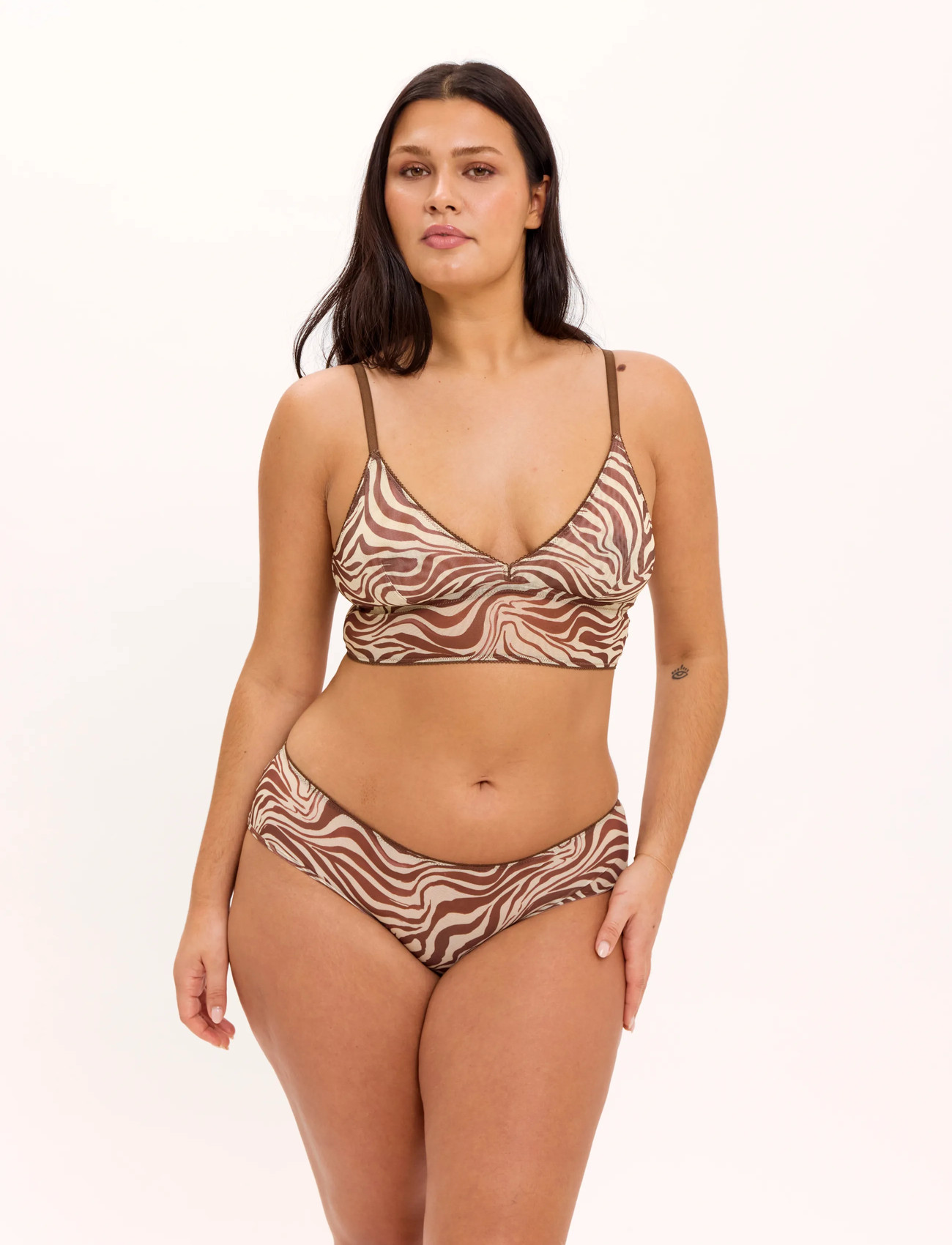 Understatement Underwear Mesh Hipster, XXL, Brown, Trusser > Trusser, Dame