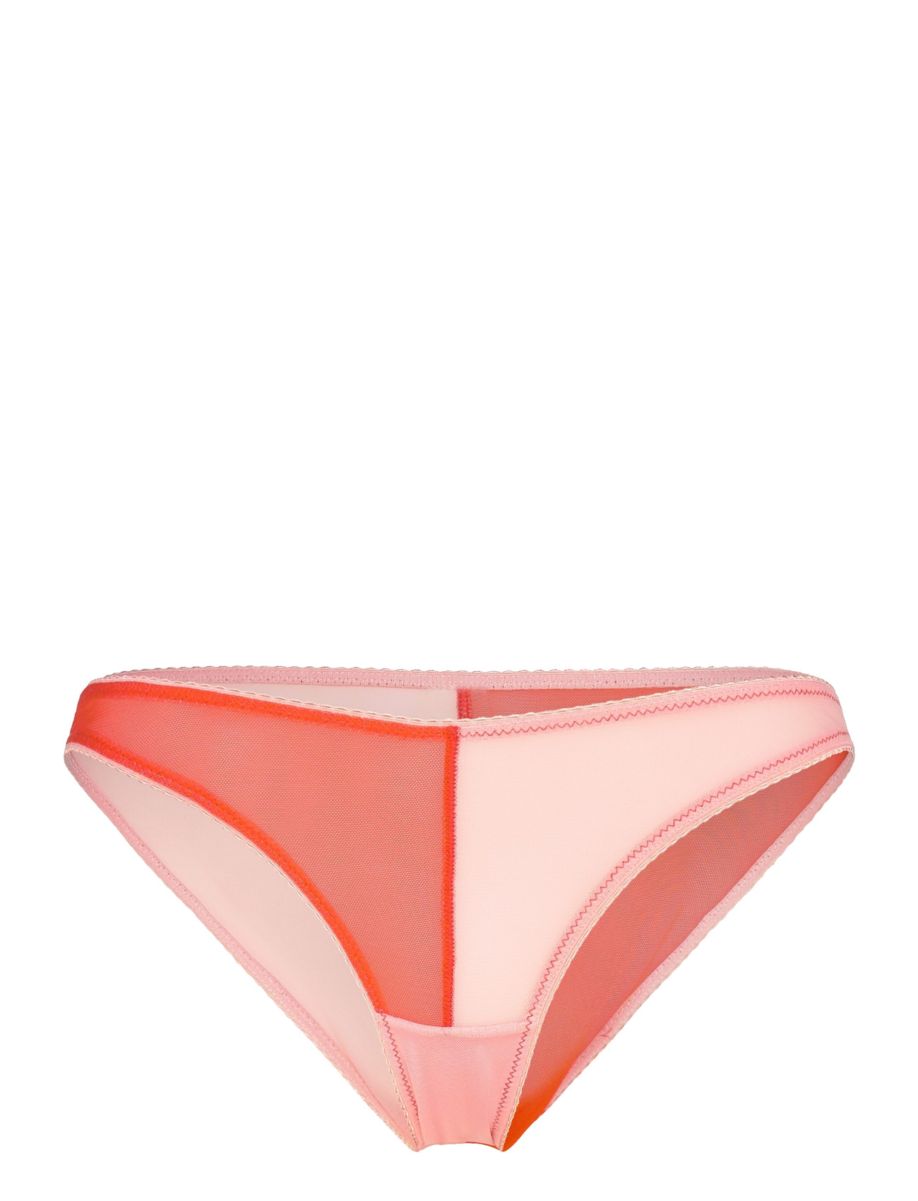 UNDERSTATEMENT Unterwäsche Mesh Two-Tone Bikini Brief Coral - M - Damen