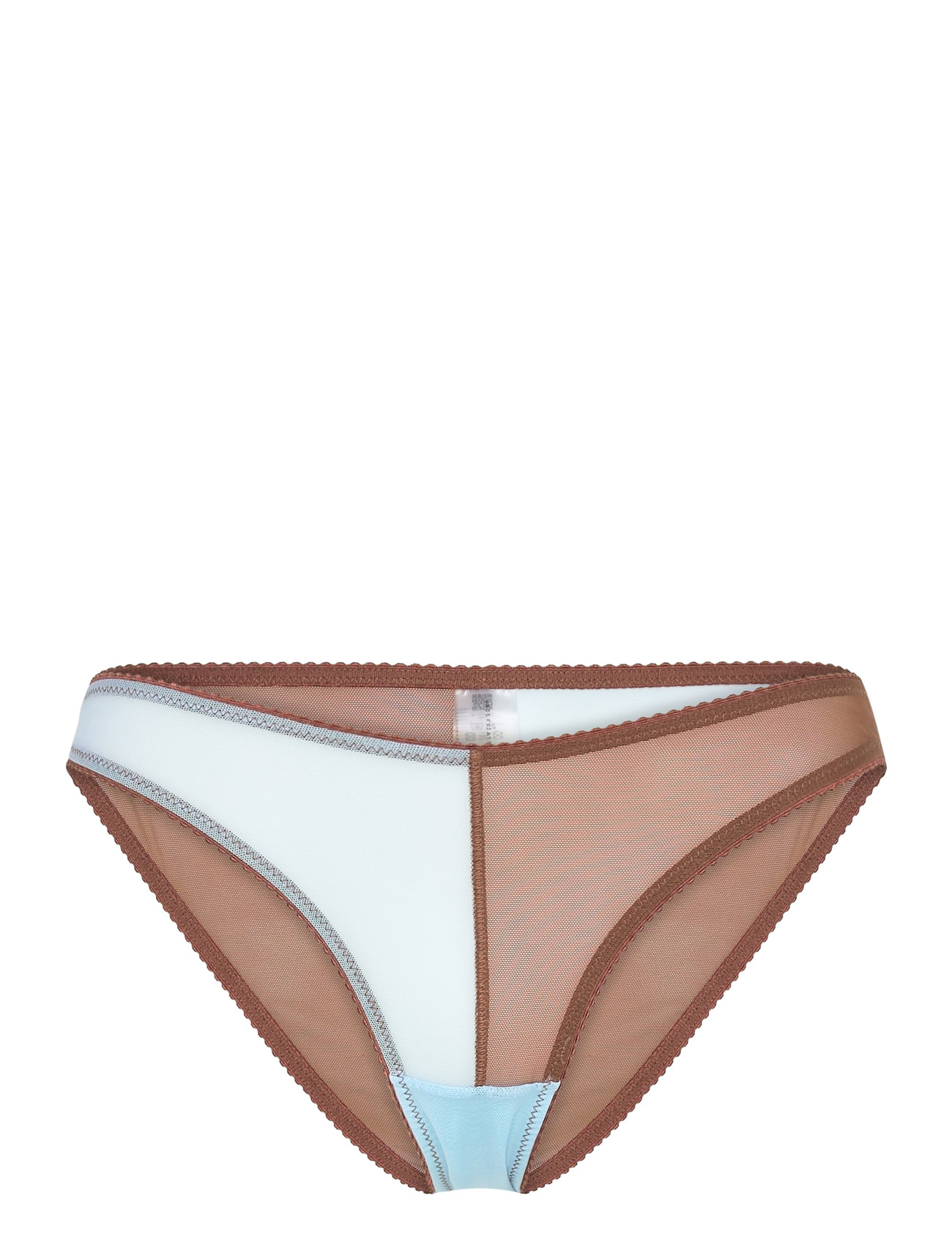 UNDERSTATEMENT Unterwäsche Mesh Two-Tone Bikini Brief Braun - S - Damen