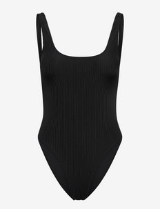 Black Aquaholic Swimsuit - stroje kąpielow - black