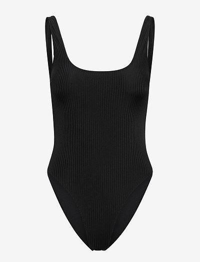 Black Aquaholic Swimsuit - badpakken - black