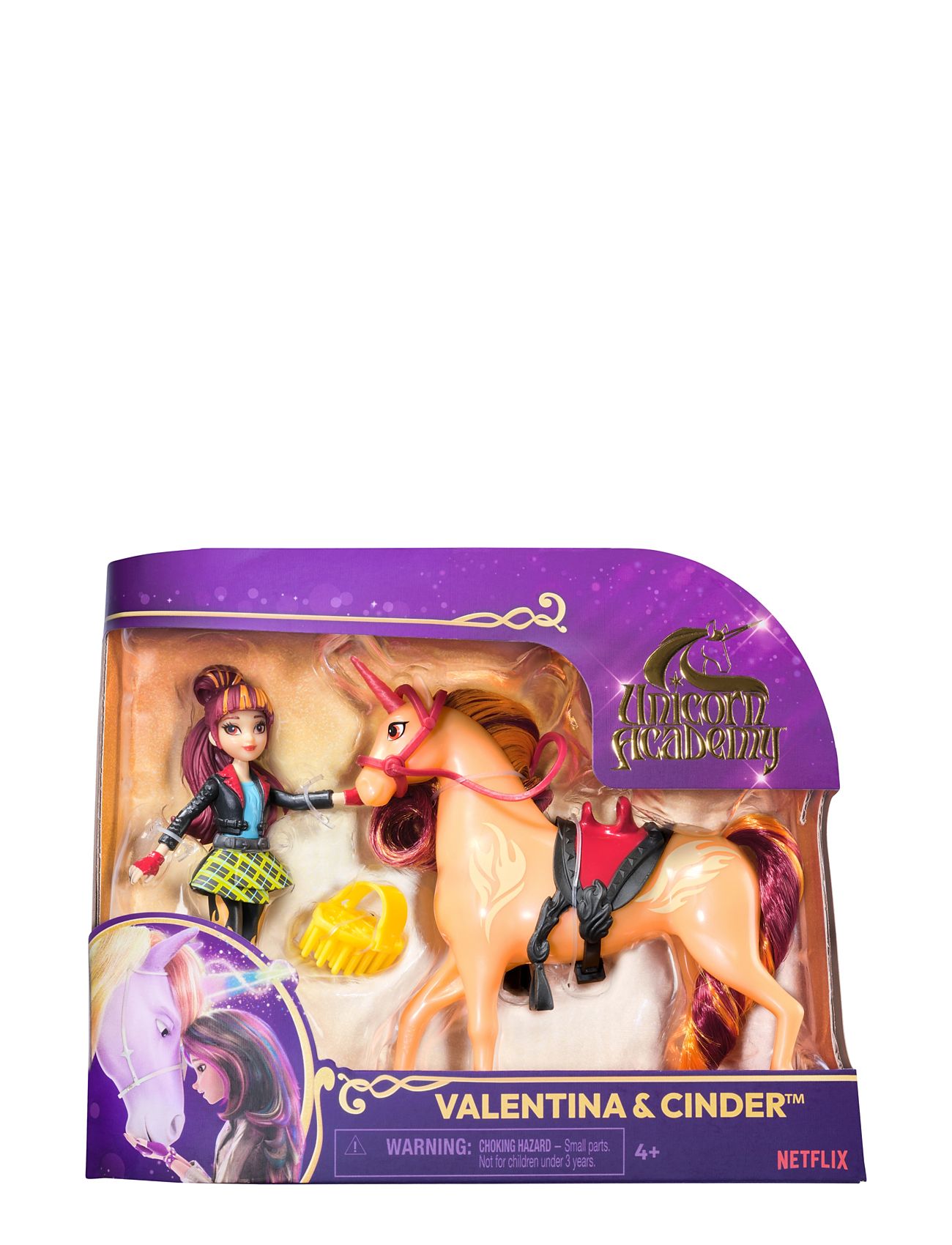 Unicorn Academy Doll & Unicorn- Valentina & Cinder Toys Playsets & Action Figures Movies & Fairy Tale Characters Multi/patterned Unicorn Academy