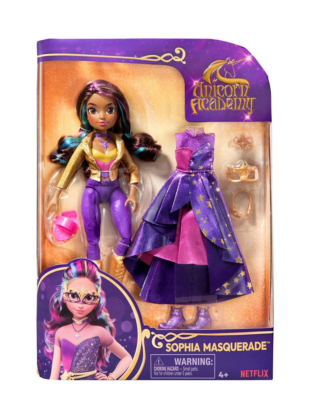 Unicorn Academy Dlx Doll Sophia Masquerade 24 Cm Toys Dolls & Accessories Dolls Multi/patterned Unicorn Academy