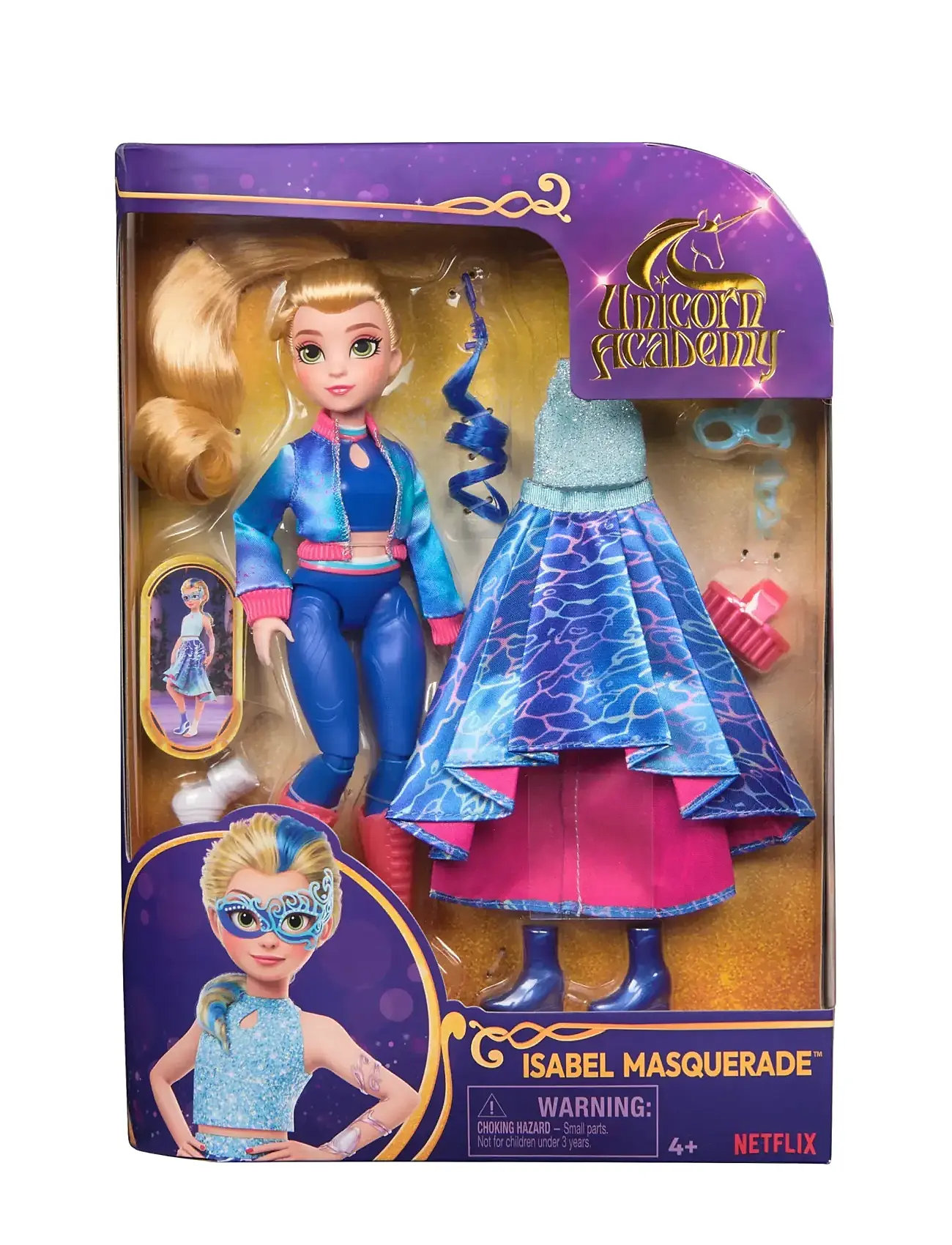 Unicorn Academy Dlx Doll Isabel Masquerade 24 Cm Toys Dolls & Accessories Dolls Multi/patterned Unicorn Academy