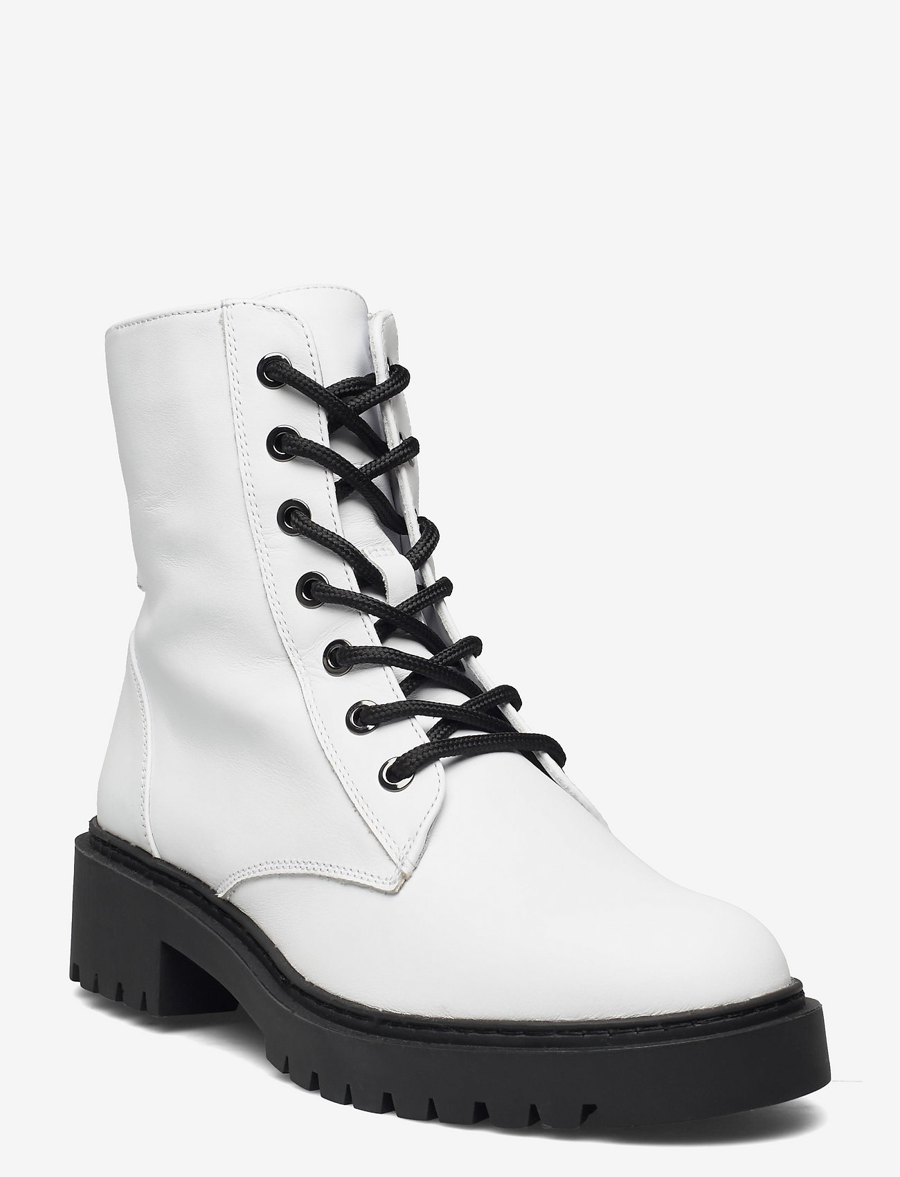 Unisa Vrouwen Enkellaarsjes Graham led Wit - Schoenen.nl