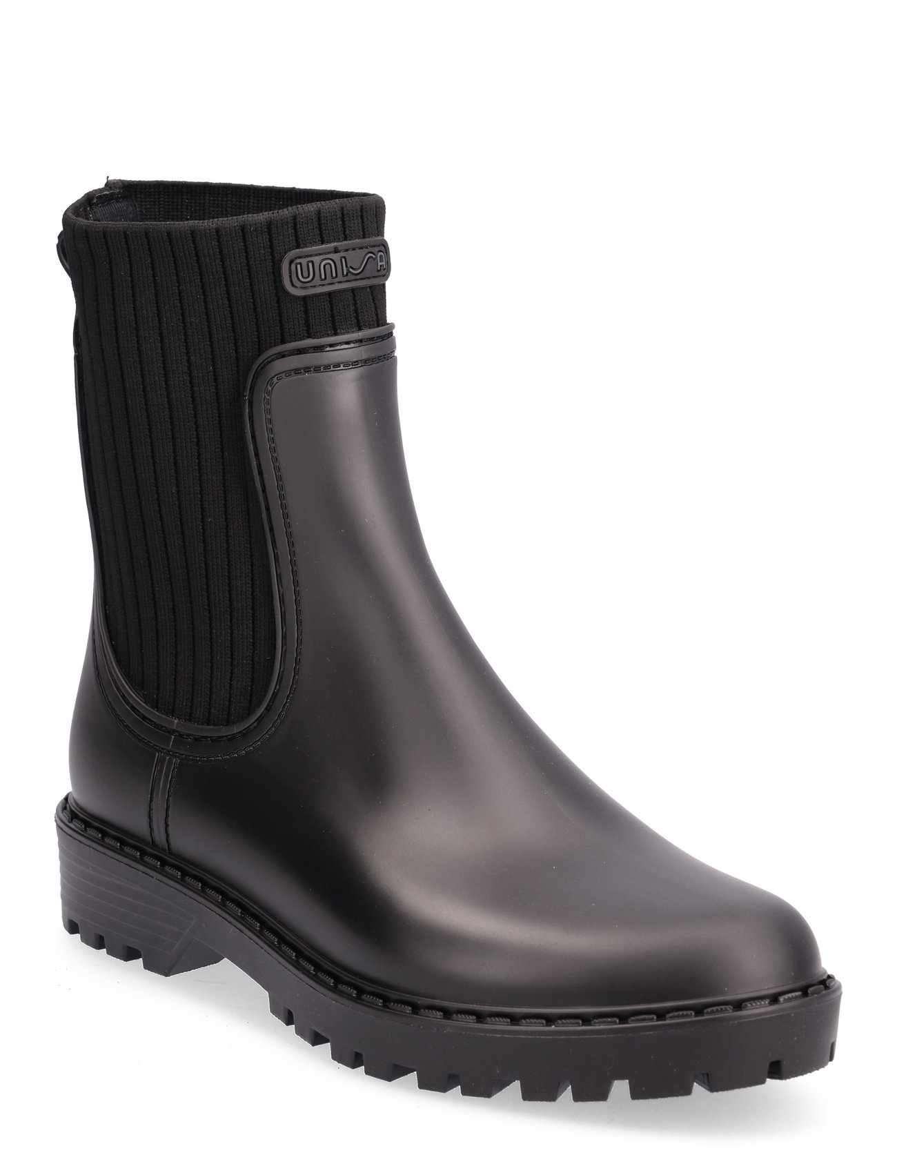ribbed chelsea boots