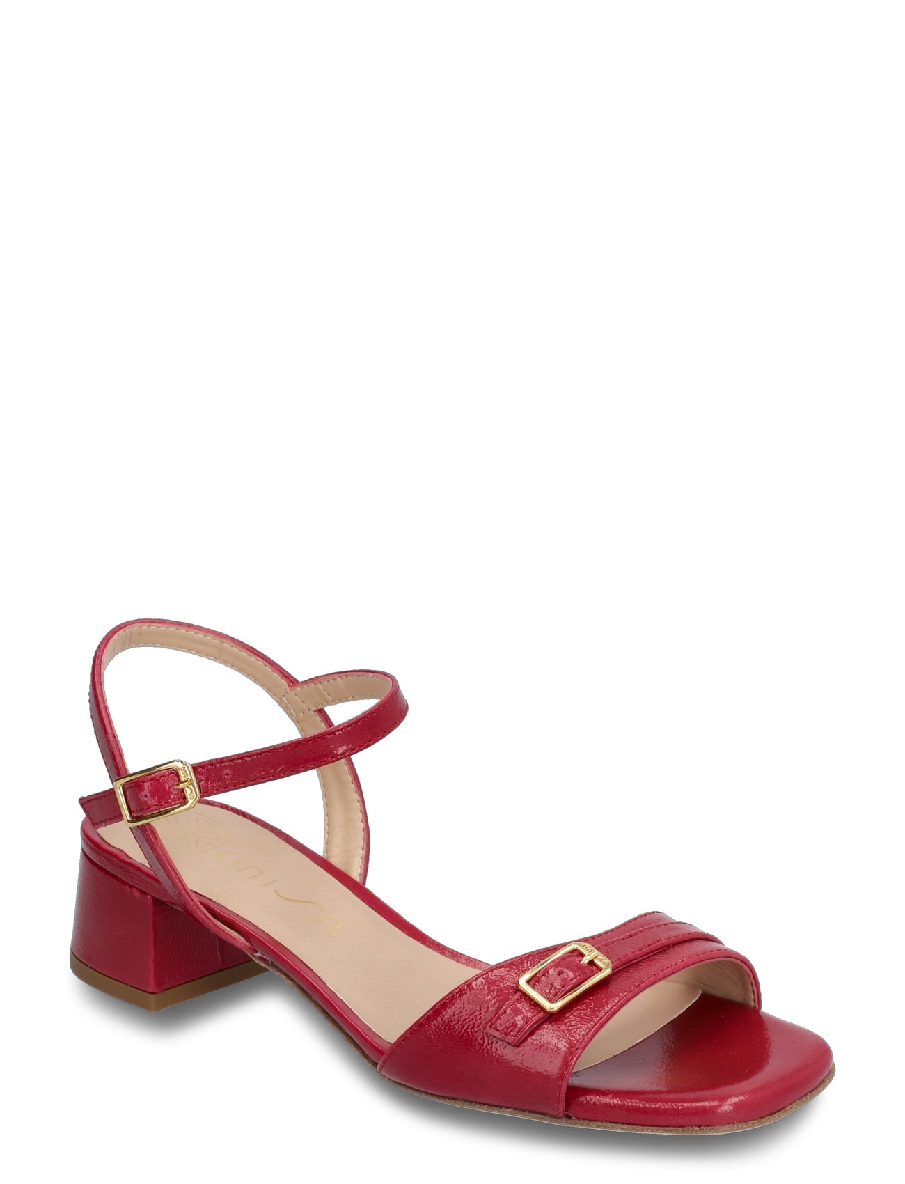 Joey_Gia Sandal Med Hæl Red UNISA