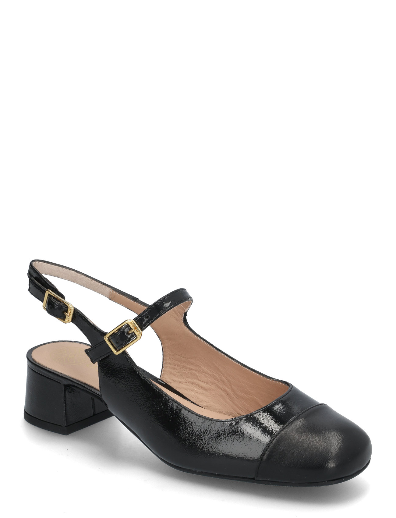 Jumis_Gia_Nto Shoes Sling Backs Heeled Slingbacks Black UNISA