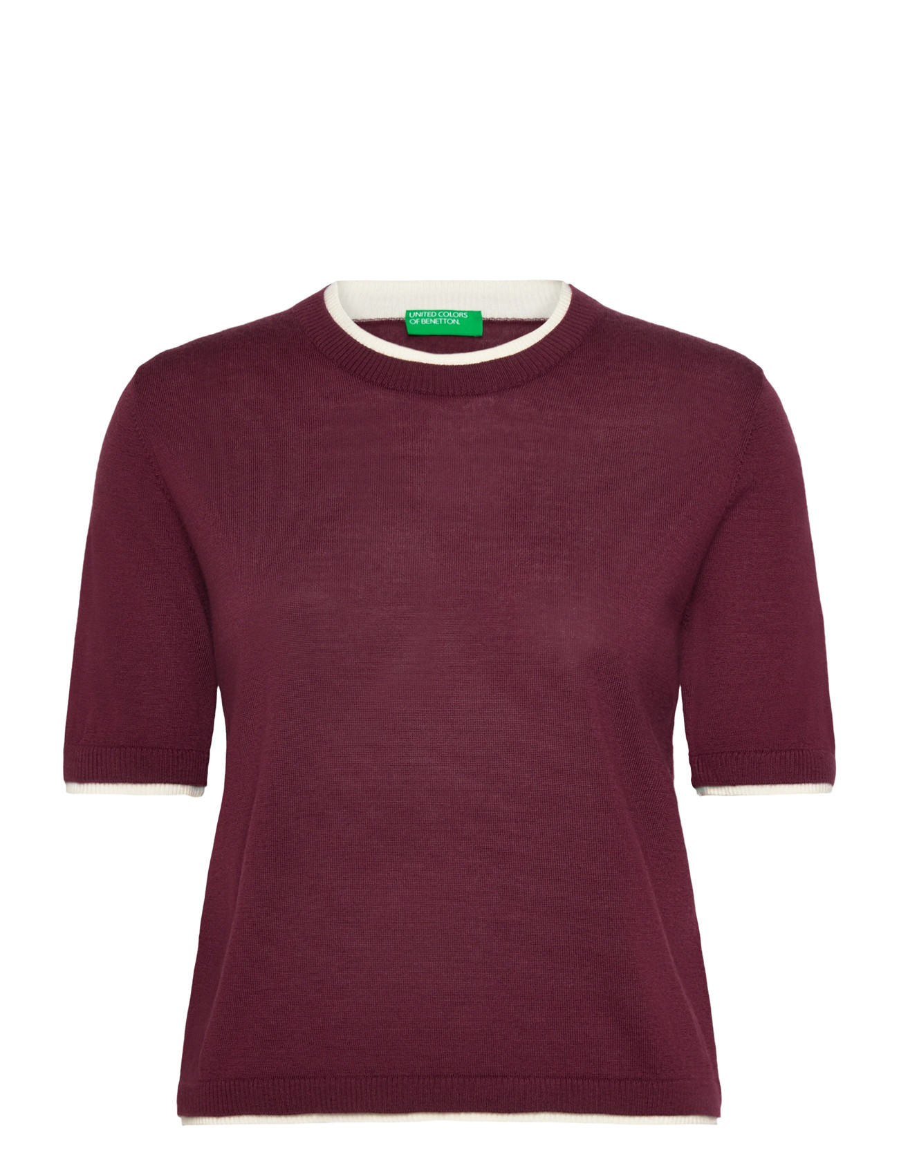 United Colors of Benetton Sweater, S, Burgundy, Strik > Trøjer, Dame