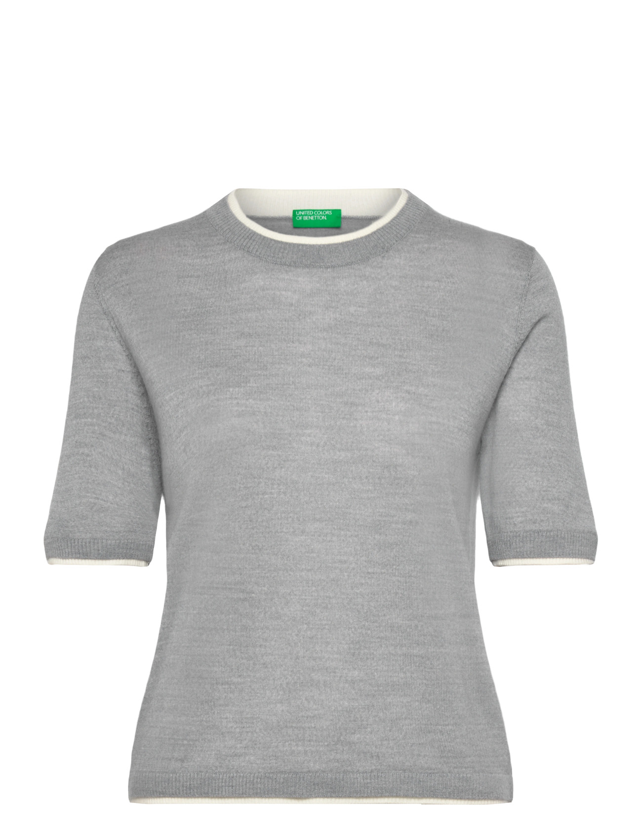 United Colors of Benetton Sweater, L, Grey, Strik > Trøjer, Dame