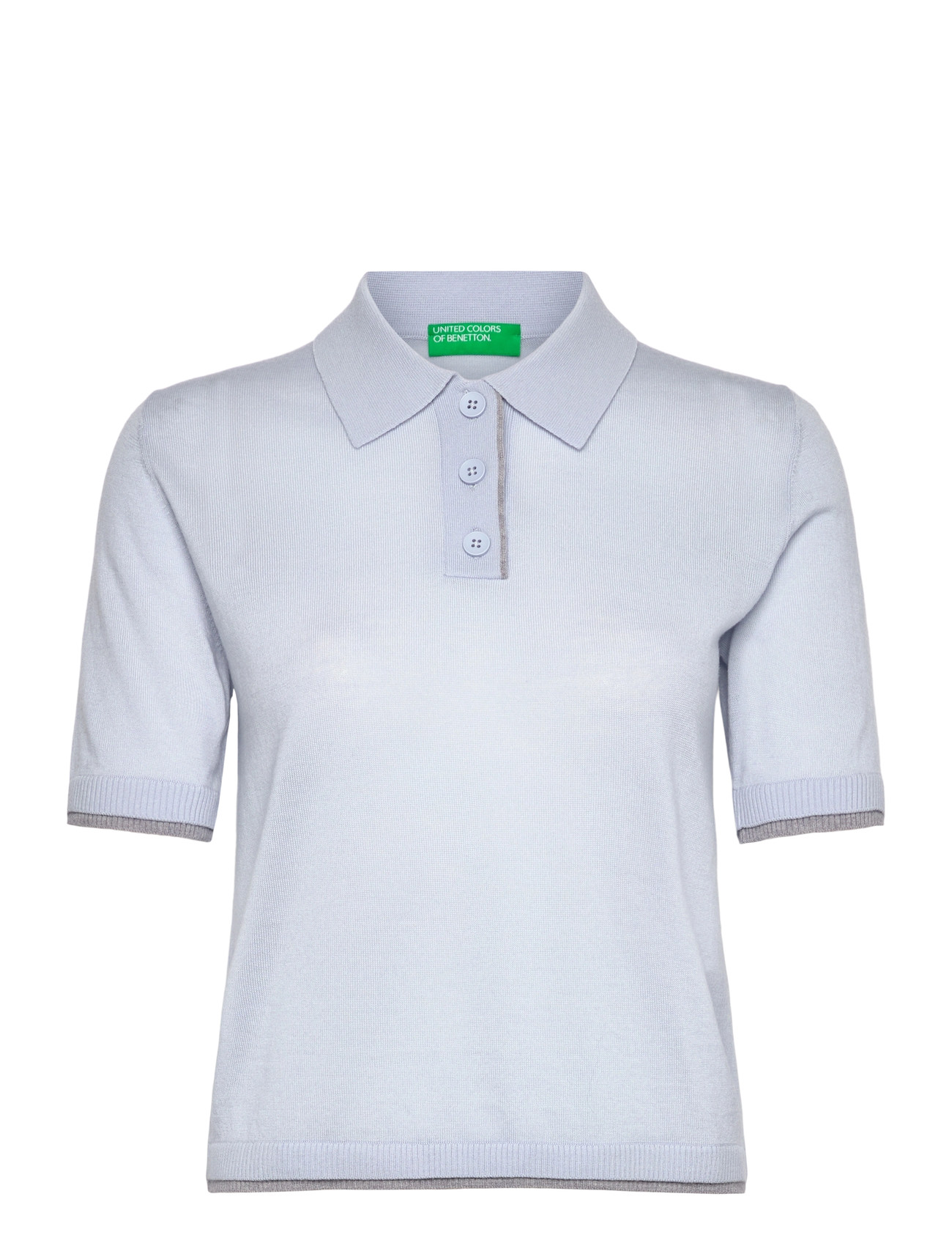 United Colors of Benetton H/S Polo Shirt, S, Blue, T-Shirts & Toppe > Kortærmede, Dame