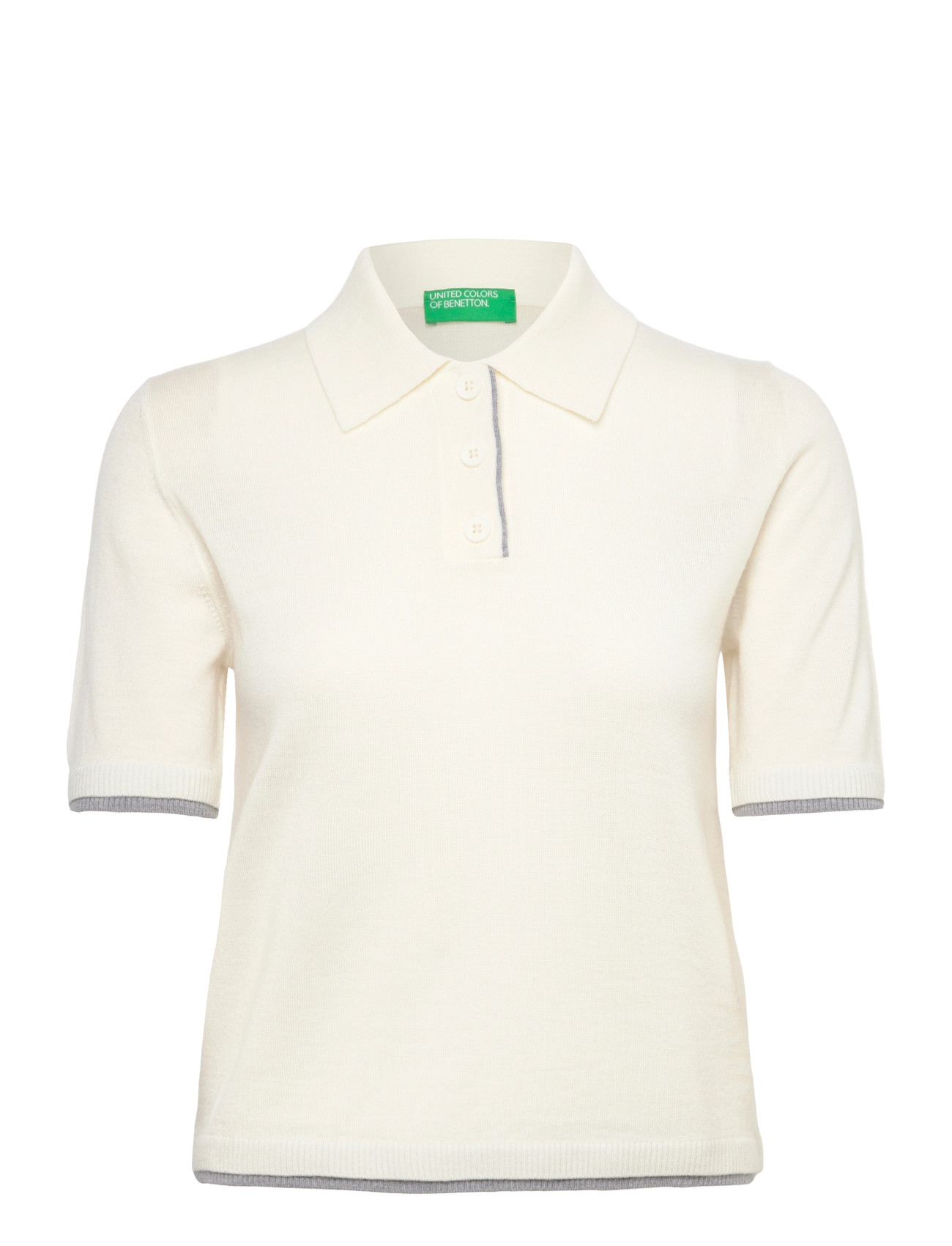 UNITED COLORS OF BENETTON H/S Polo Shirt Weiß - XS - Damen