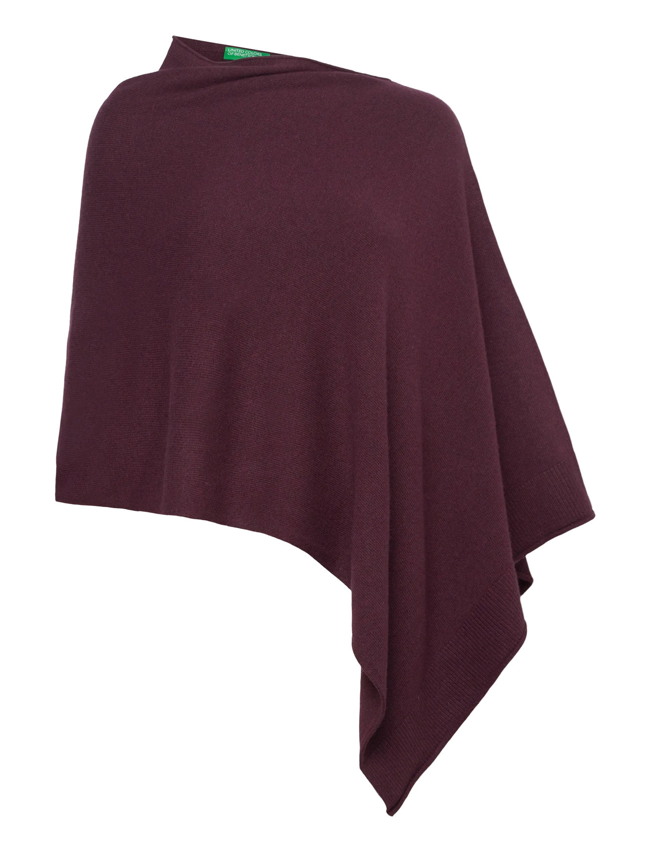 United Colors Of Benetton Poncho Et Cape En Tricot Pour Femme, Violet Et Jaune 6N7, Taille Unique