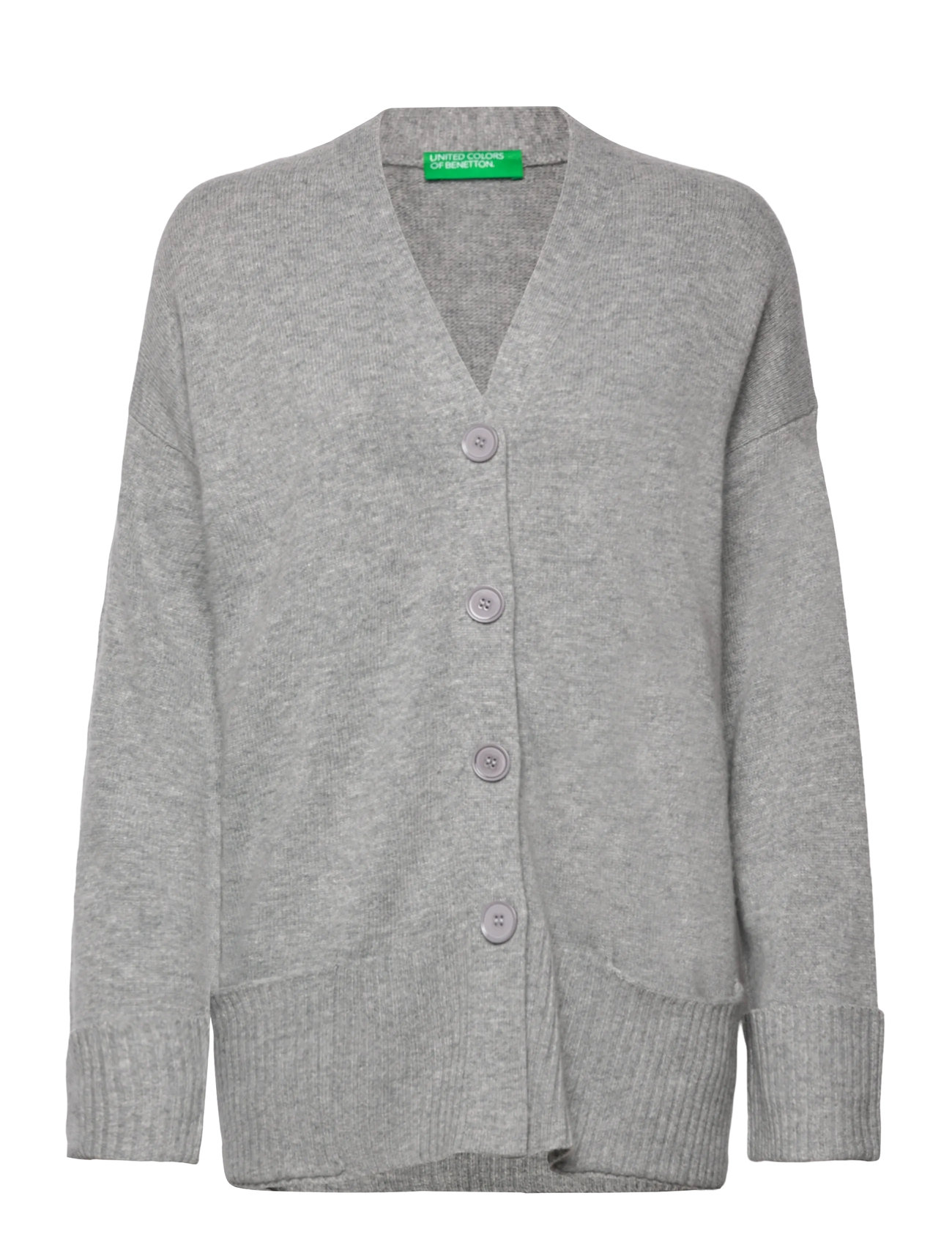 UNITED COLORS OF BENETTON L/S Cardigan Grau - M - Damen