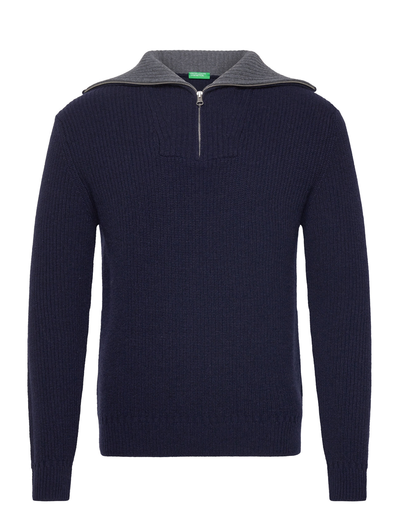 Round Neck Sweatl/S Navy United Colors Of Benetton