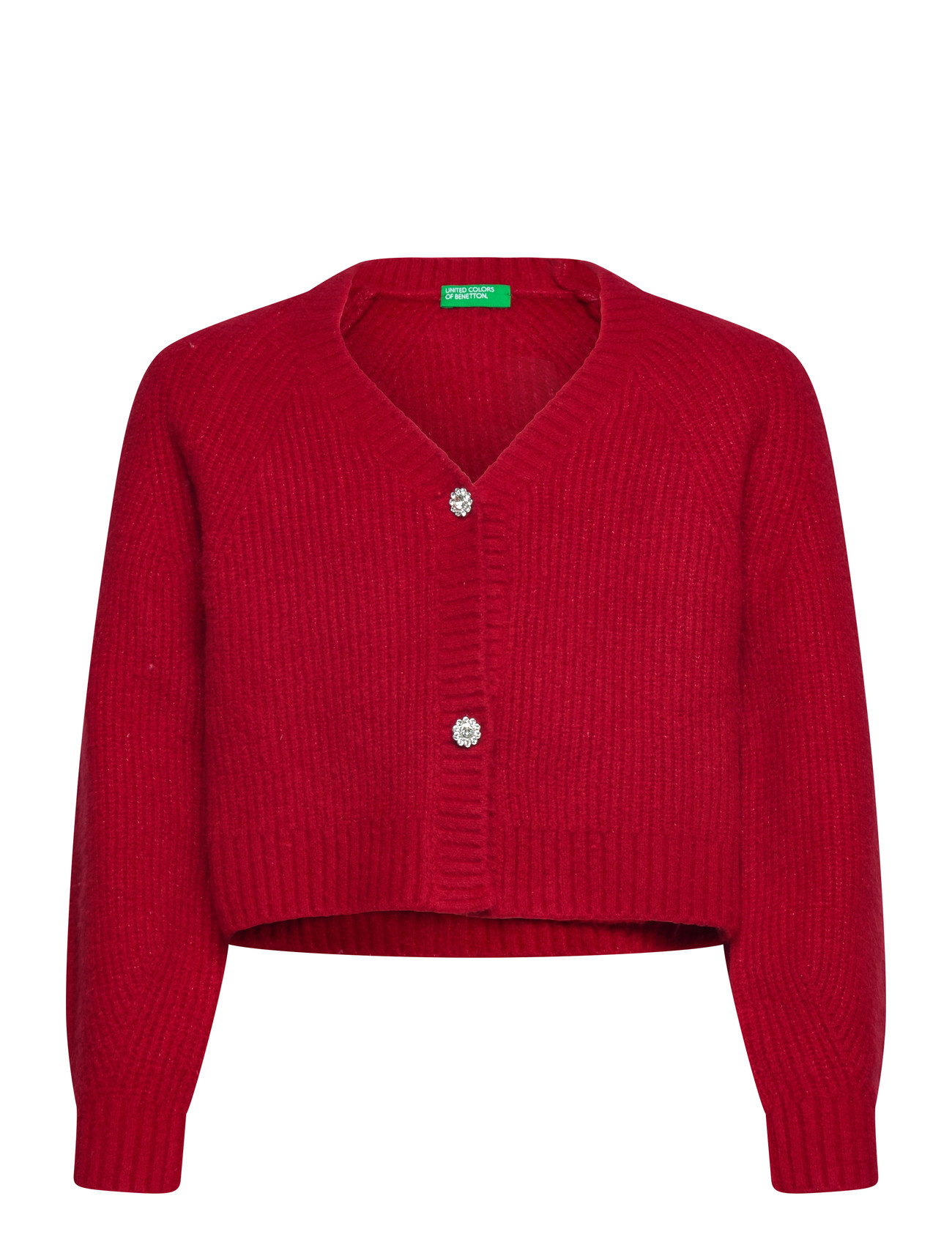 UNITED COLORS OF BENETTON L/S Cardigan Rot - 122 - Kinder