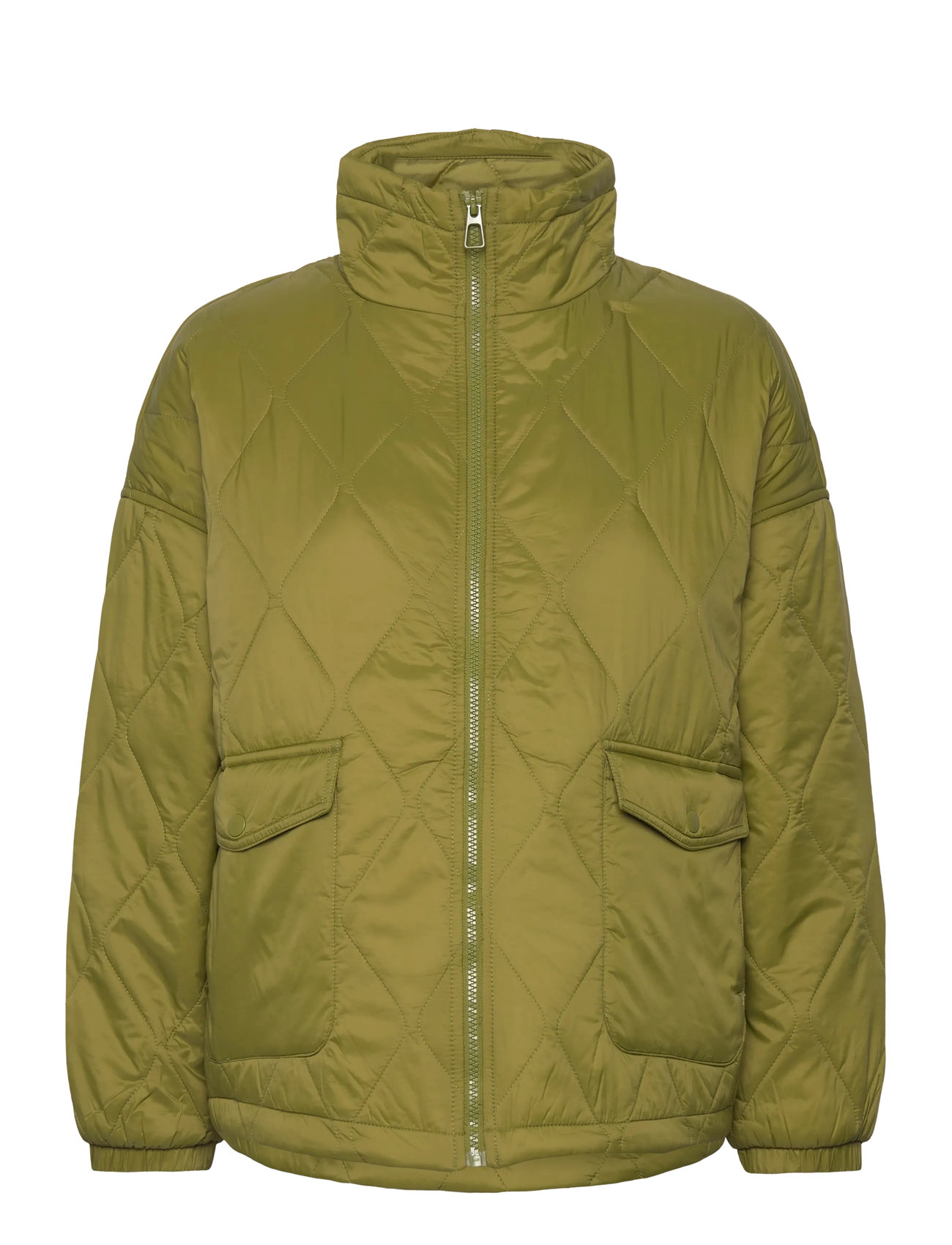 United Colors of Benetton Jacket, L, Khaki green, Jakker > Quiltede Jakker, Dame
