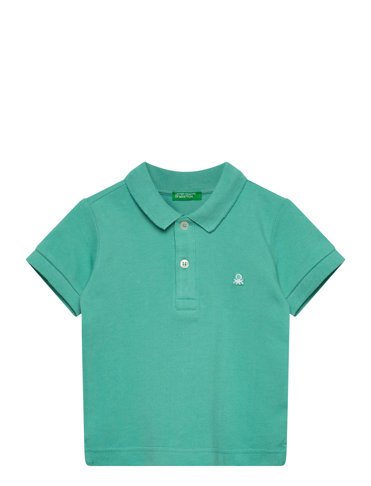 United Colors of Benetton H/S Polo Shirt, 110, Green, Poloshirts > Poloshirts Med Korte Ærmer, Børn