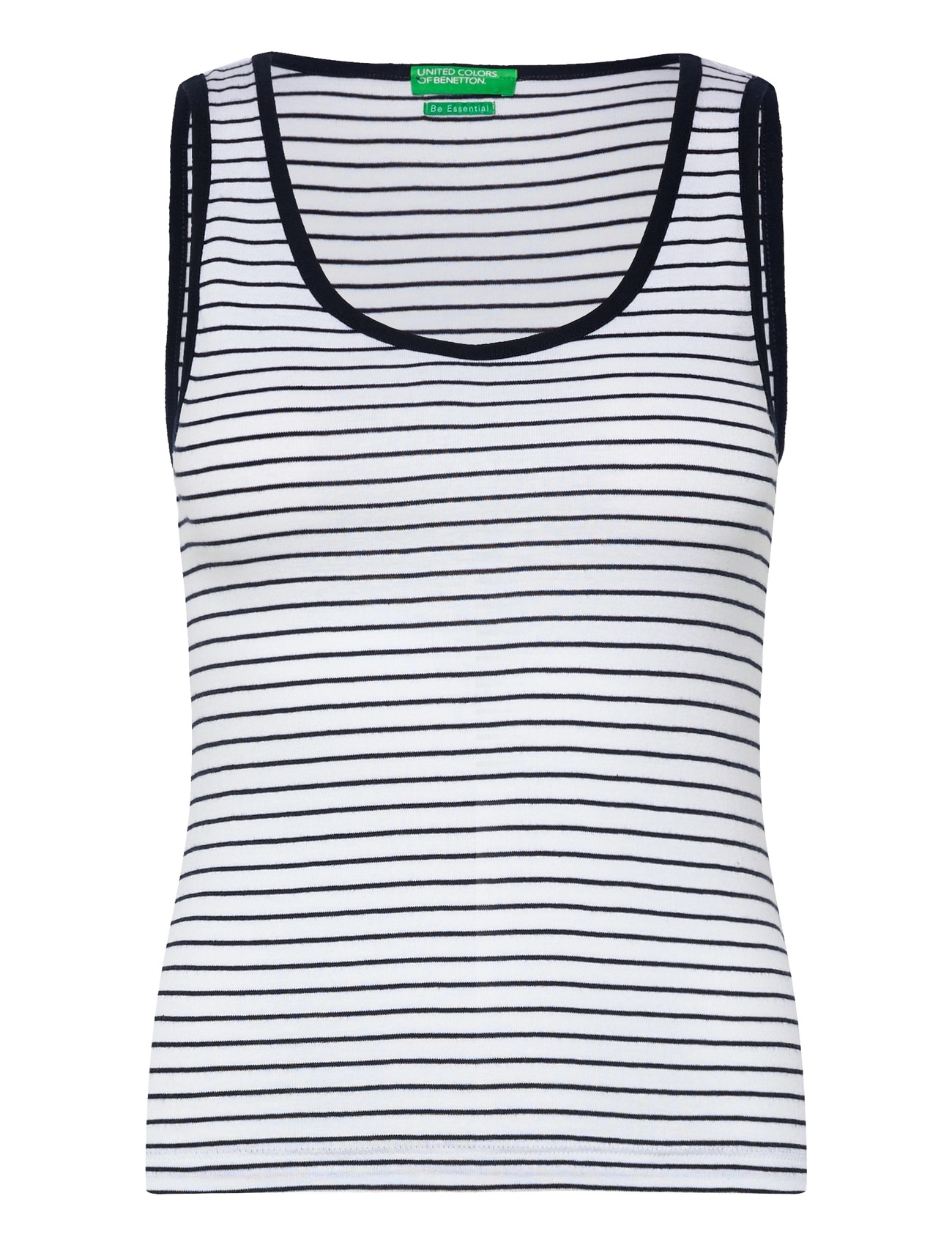 UNITED COLORS OF BENETTON Tank-Oberteil Weiß - L - Damen