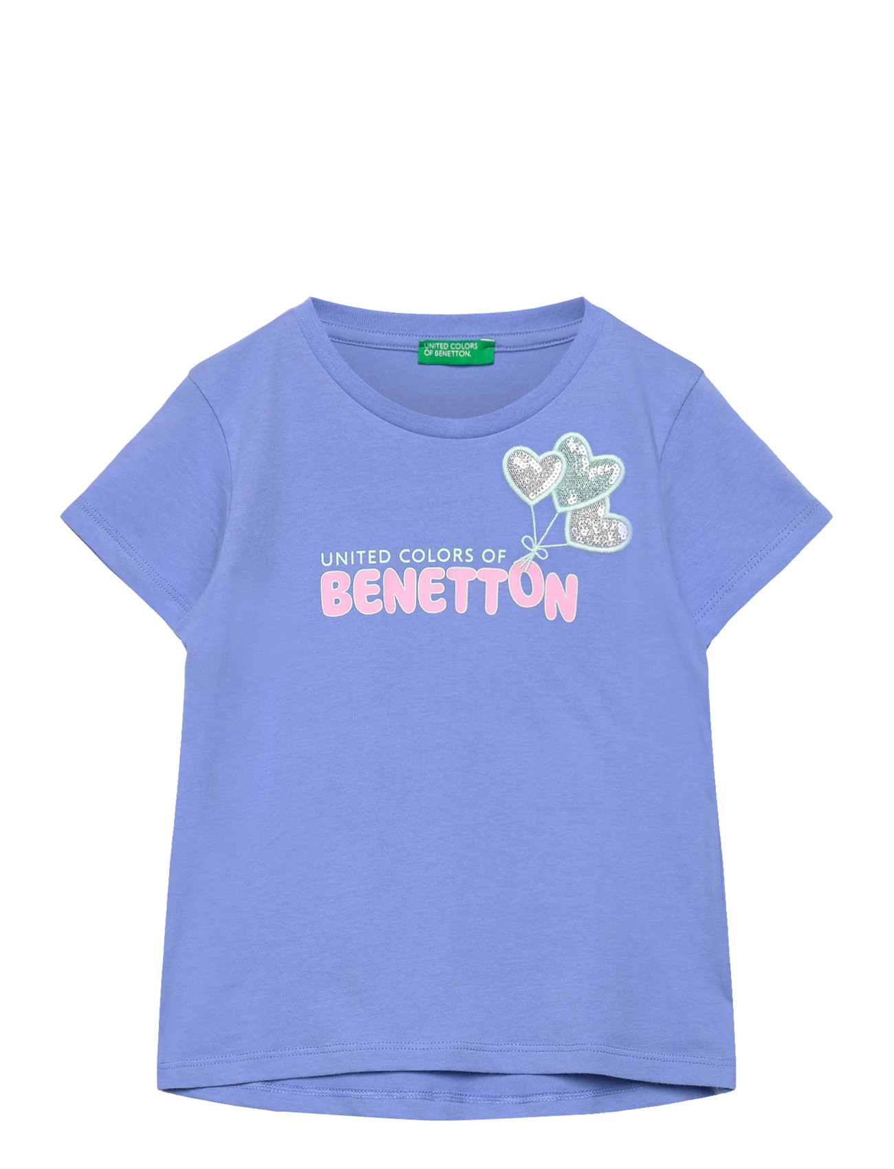 UNITED COLORS OF BENETTON T-Shirt Blau - 104 - Kinder