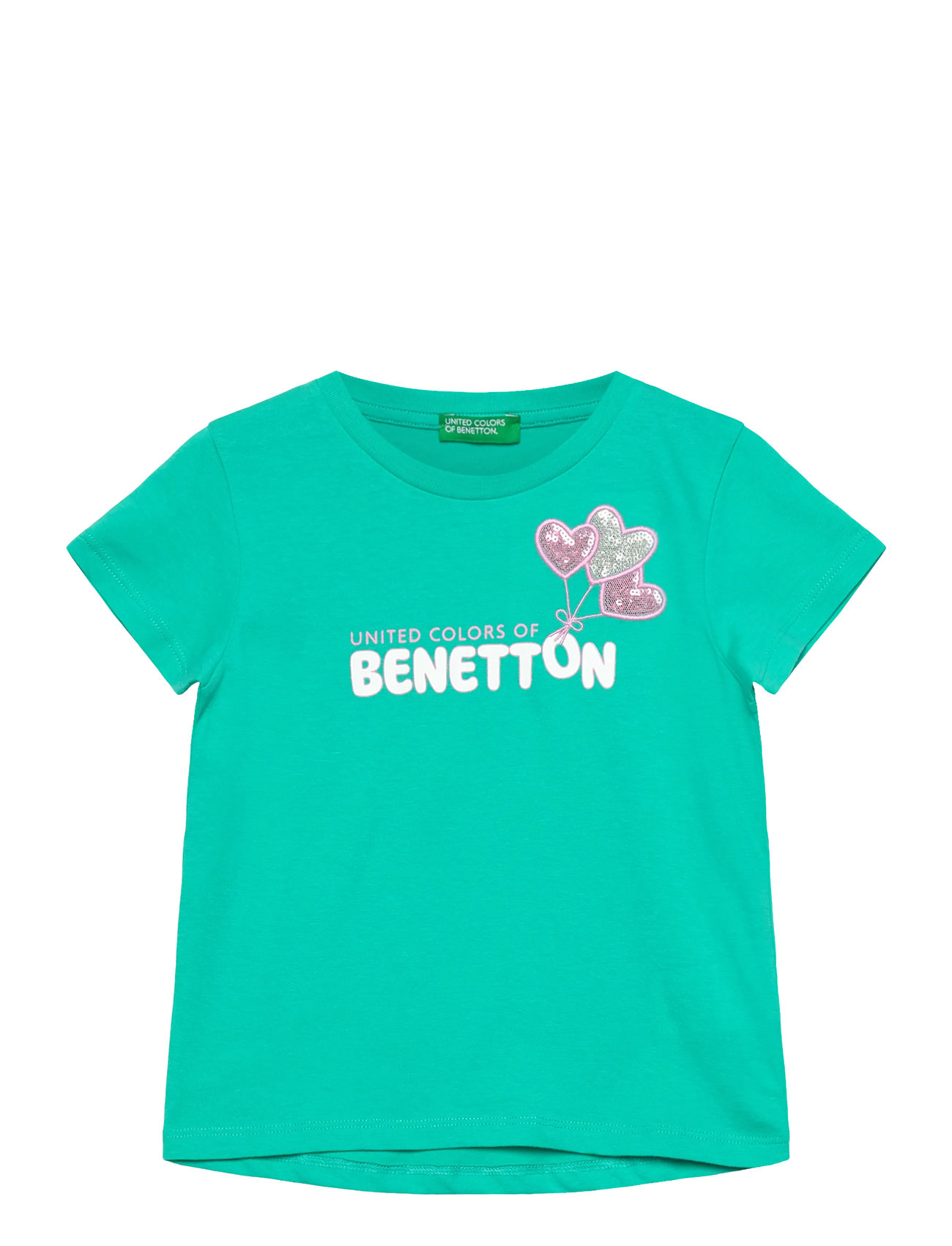 UNITED COLORS OF BENETTON T-Shirt Grün - 110 - Kinder