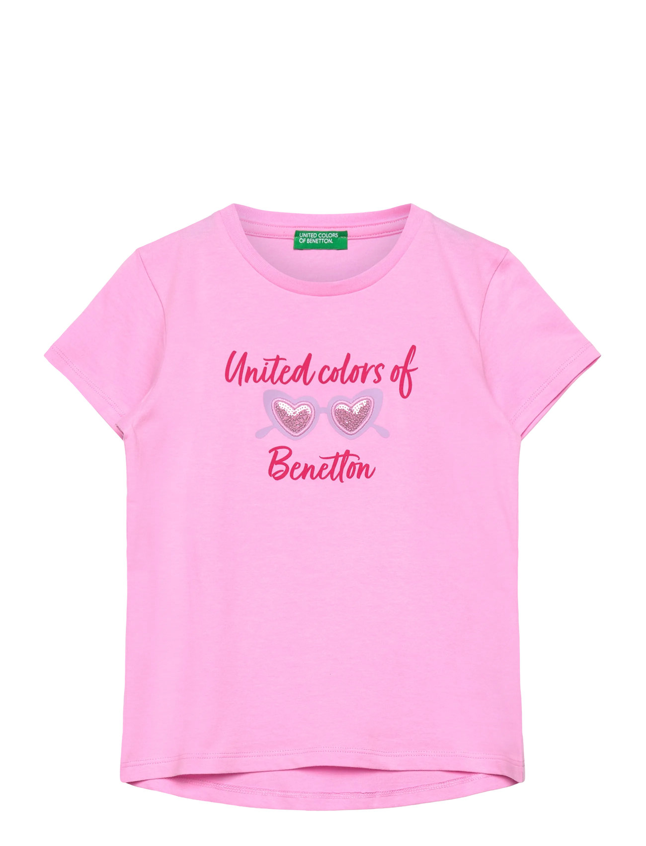 UNITED COLORS OF BENETTON T-Shirt Pink - 90 - Kinder