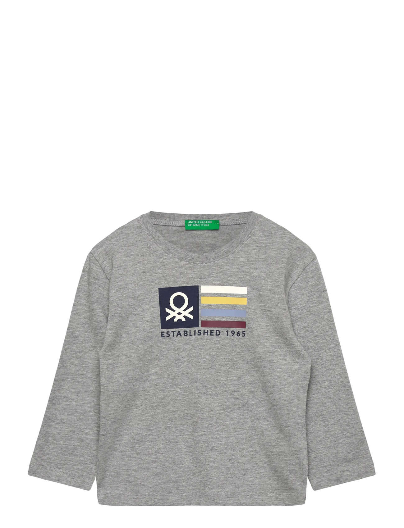 UNITED COLORS OF BENETTON T-Shirt L/S Grau - 110 - Kinder