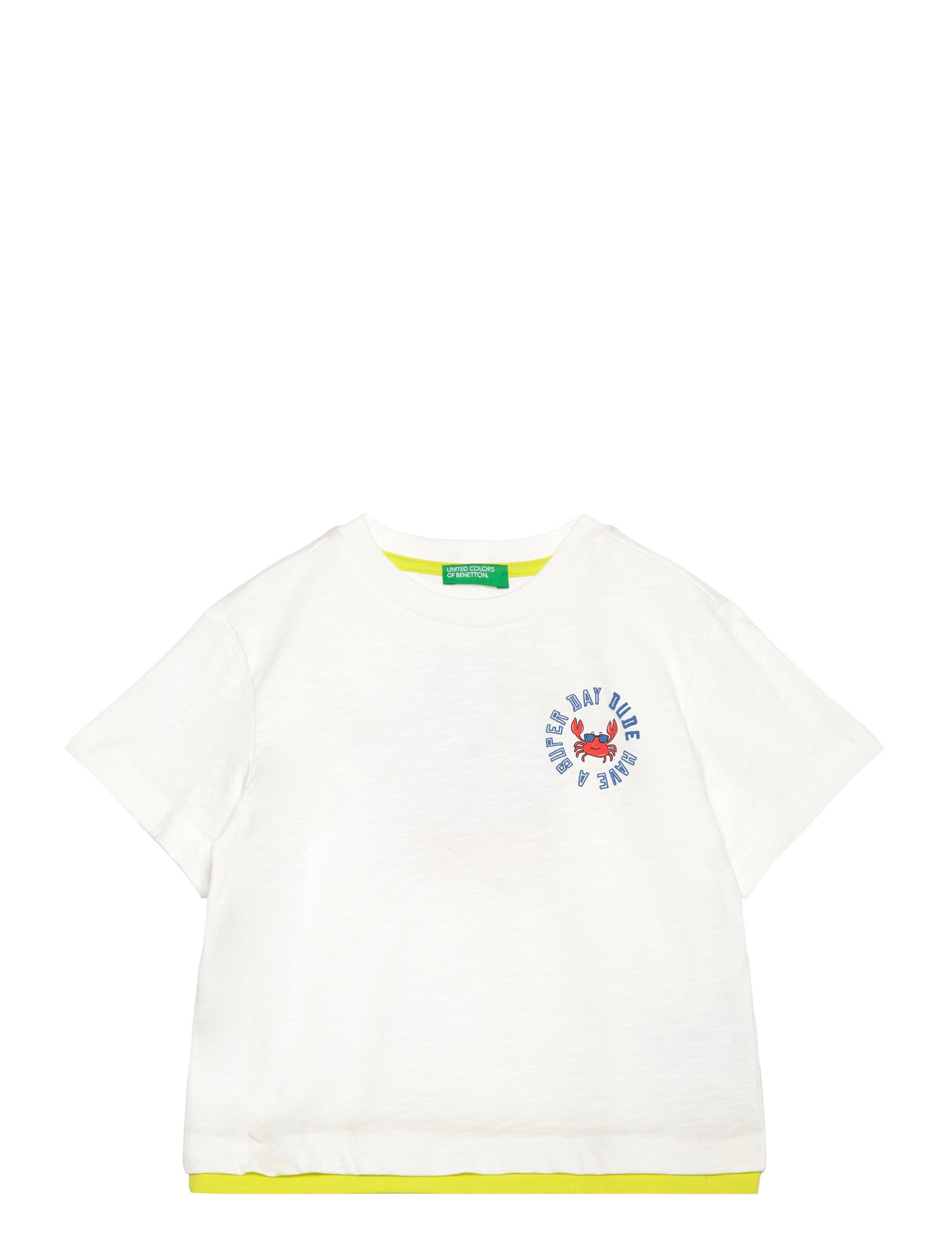 UNITED COLORS OF BENETTON T-Shirt Weiß - 110 - Kinder