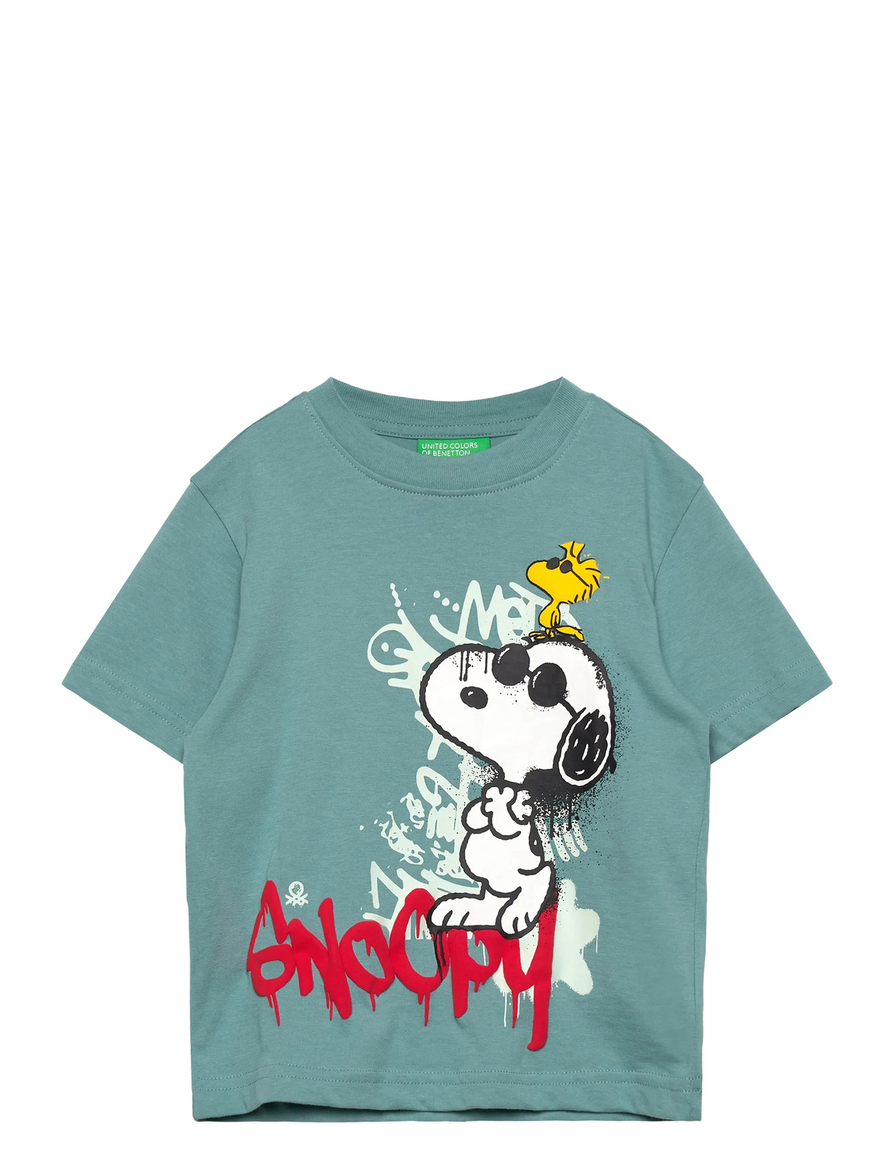 UNITED COLORS OF BENETTON T-Shirt Grün - 104 - Kinder